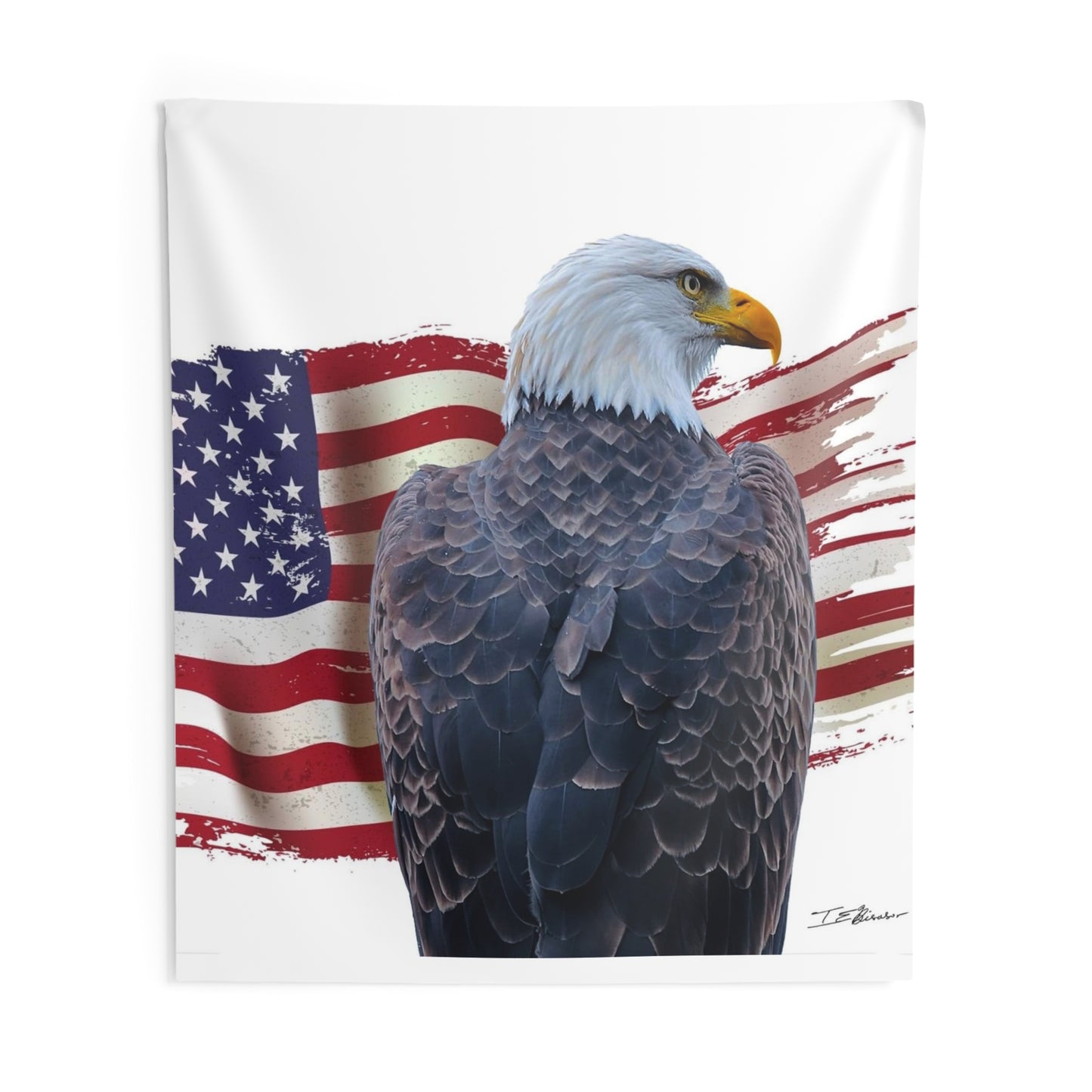 American Pride - Flag and Eagle - Patriotic Wall Hanging