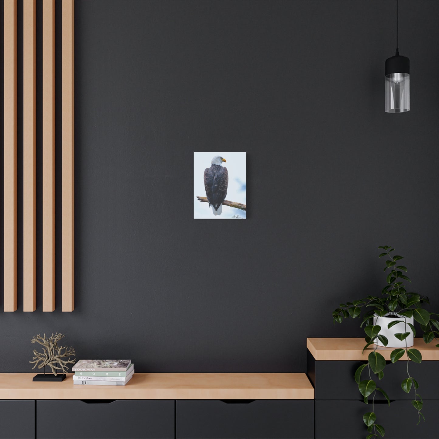 Beautiful Eagle Matte Canvas Wall Art - Nature Decor for Bird and Wildlife Lovers