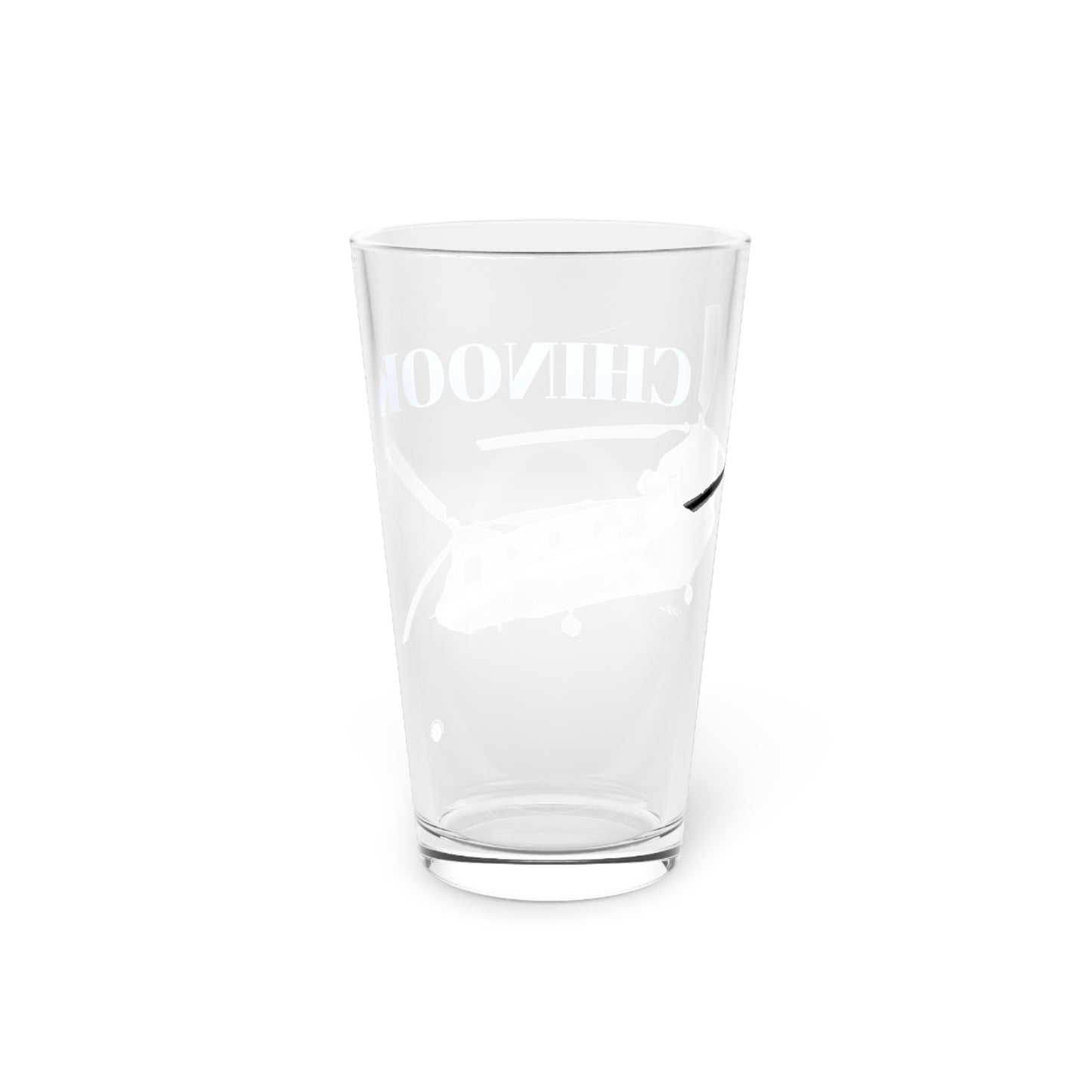 Chinook Helicopter Pint Glass, 16oz
