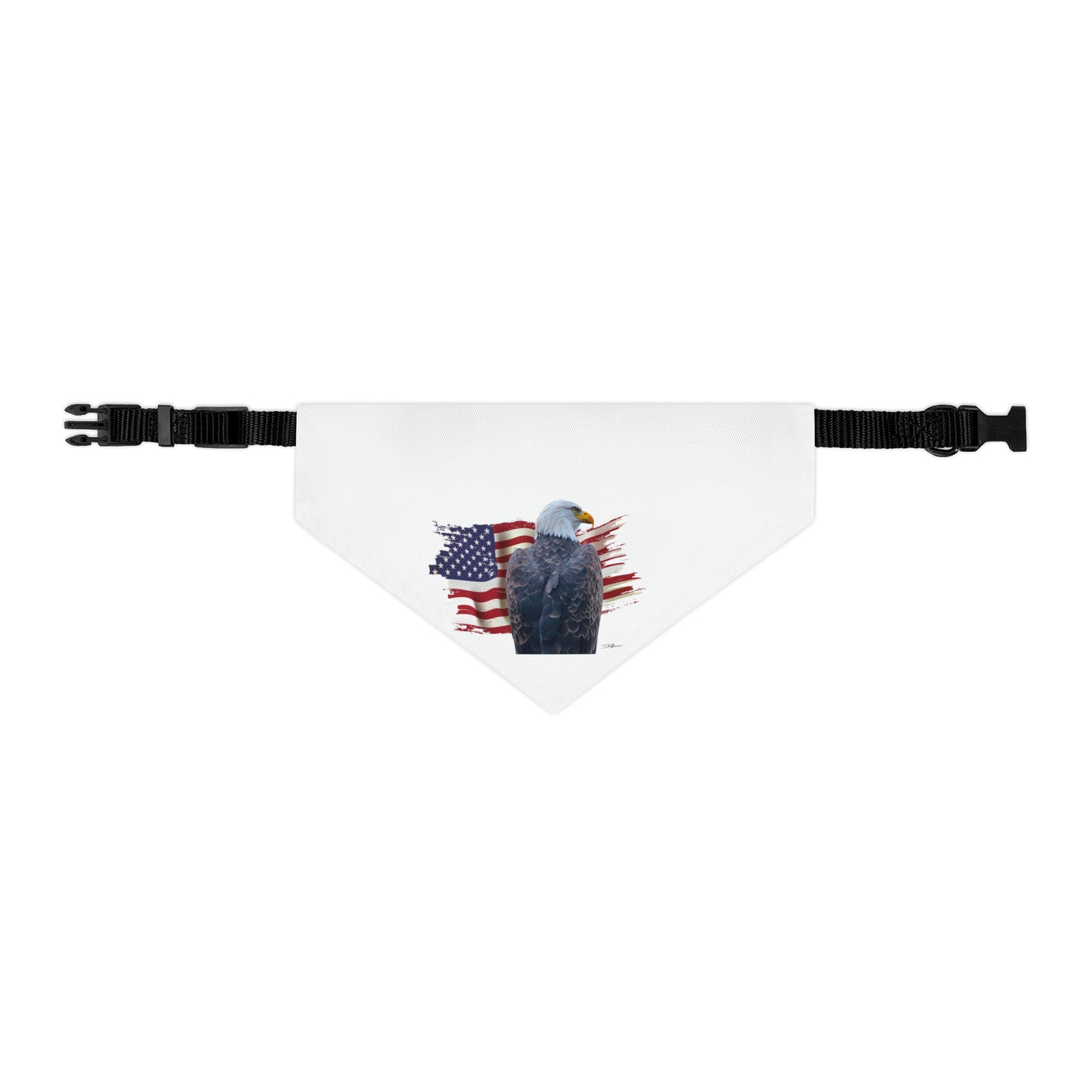 Pet Bandana Collar - American Flag and Eagle