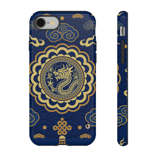Year of the Dragon - Blue and Gold Dragon Phone Case