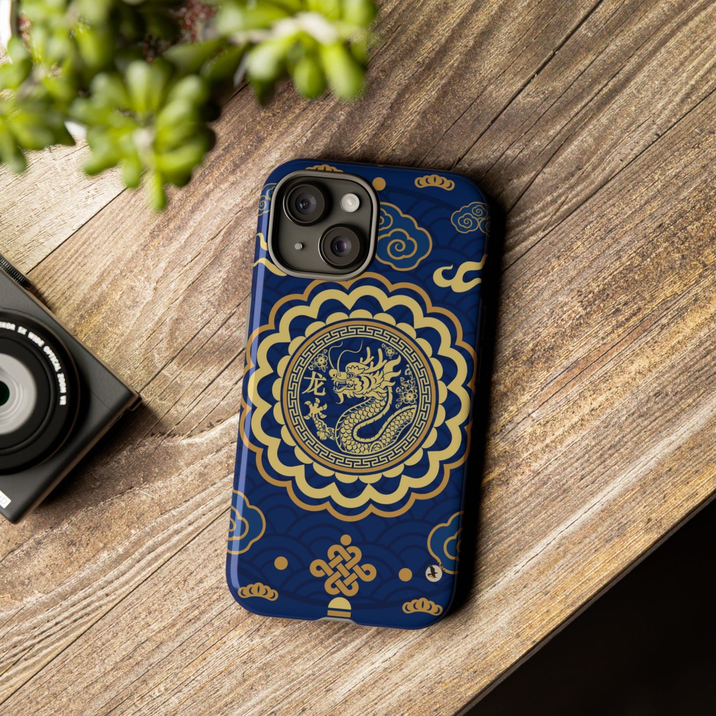 Year of the Dragon - Blue and Gold Dragon Phone Case