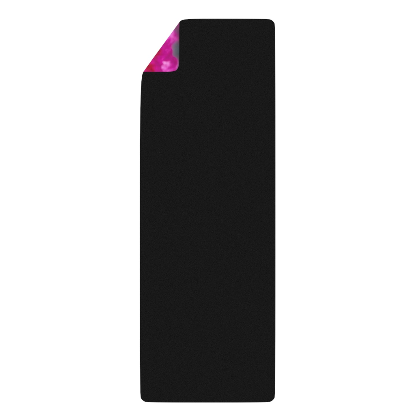 Beautiful Rubber Yoga Mat Featuring Fuchsia Flowers