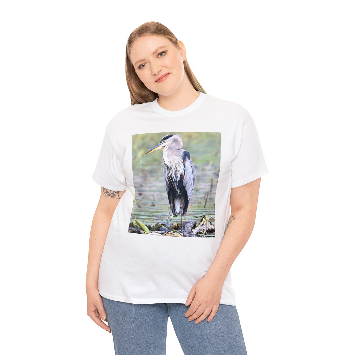 Blue Heron the Symbol of Peace T-shirt - Perfect Gift for Bird or Nature Lovers
