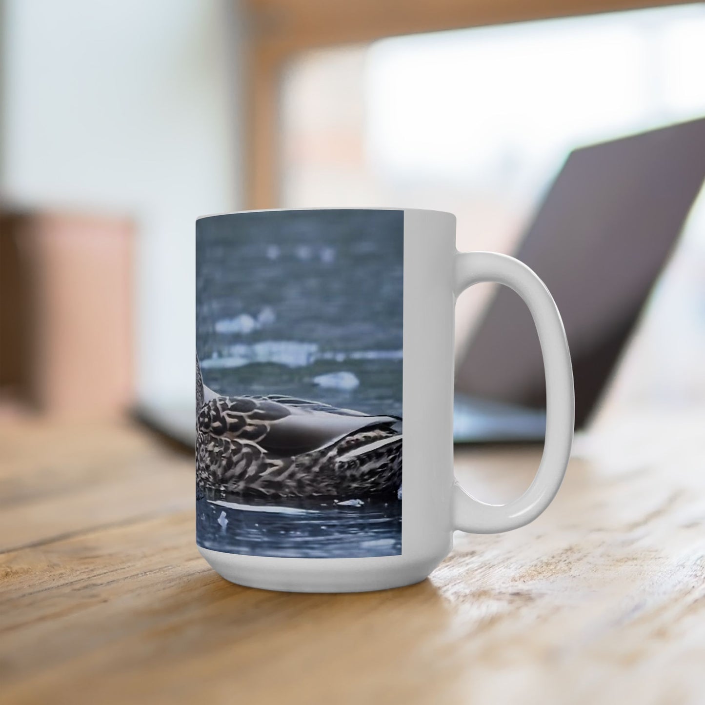 Mallard Ducks Kissing - Ceramic Mug 15oz