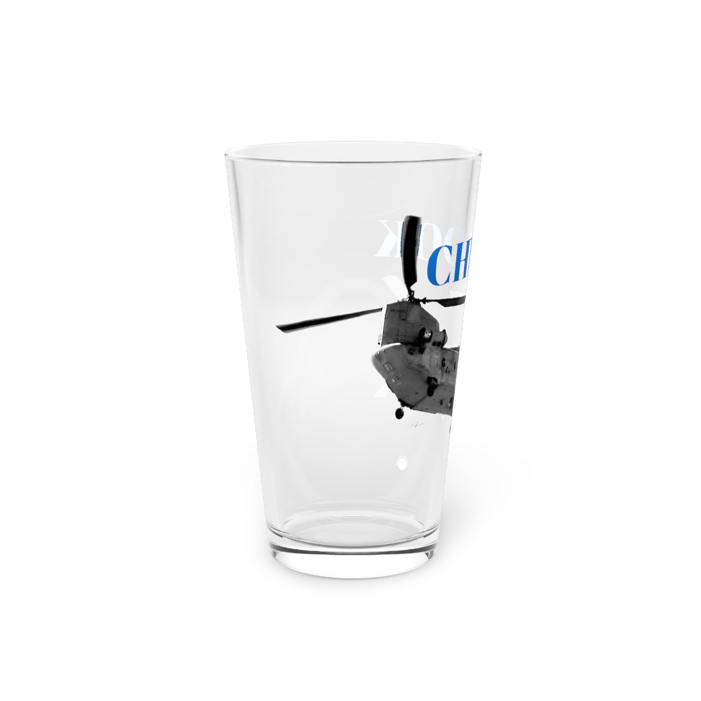 Chinook Helicopter Pint Glass, 16oz