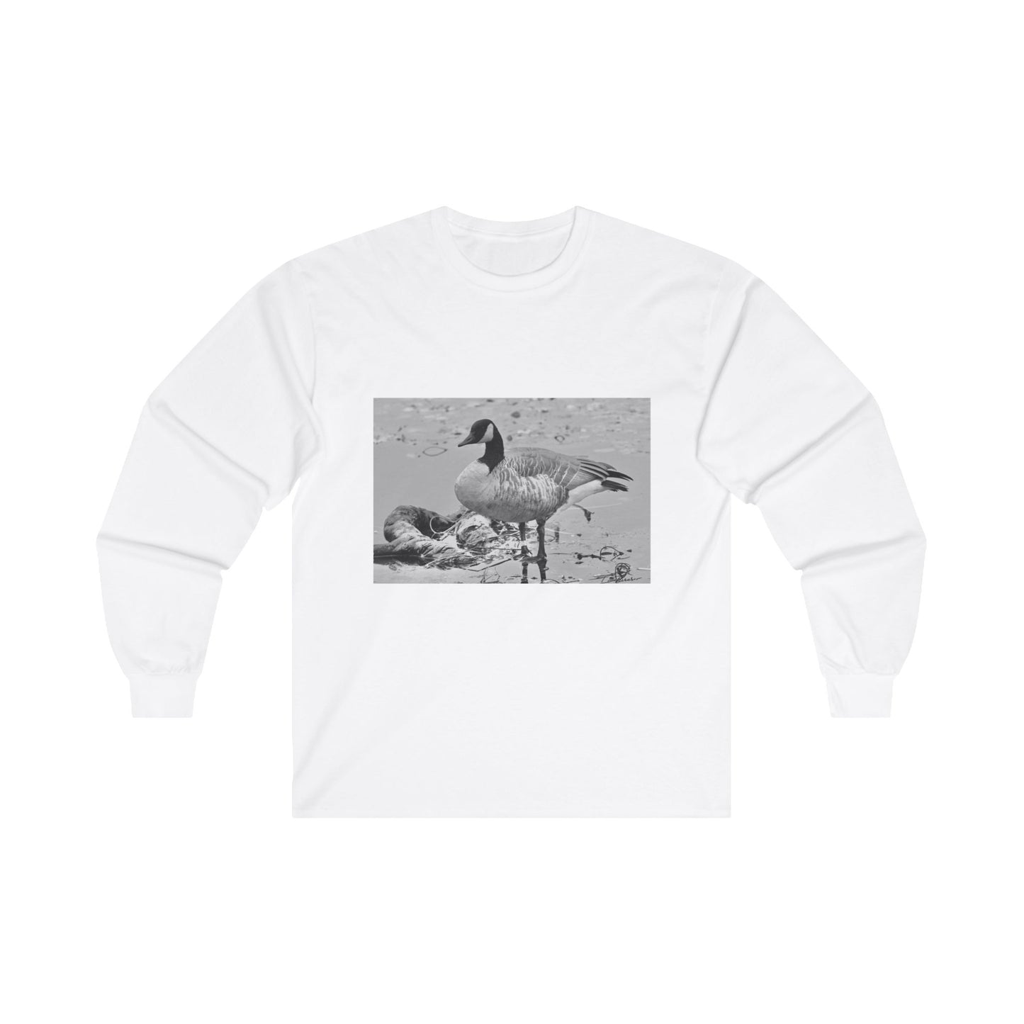 Banded Canadian Goose Cotton Long Sleeve Tee
