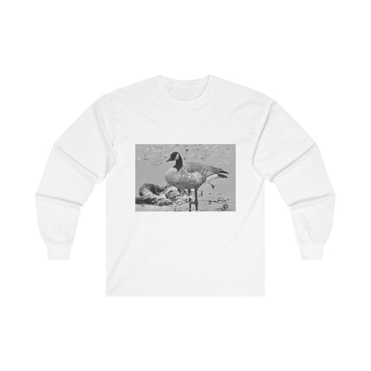 Banded Canadian Goose Cotton Long Sleeve Tee