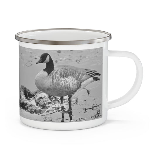 Banded Canadian Goose Enamel Camping Mug