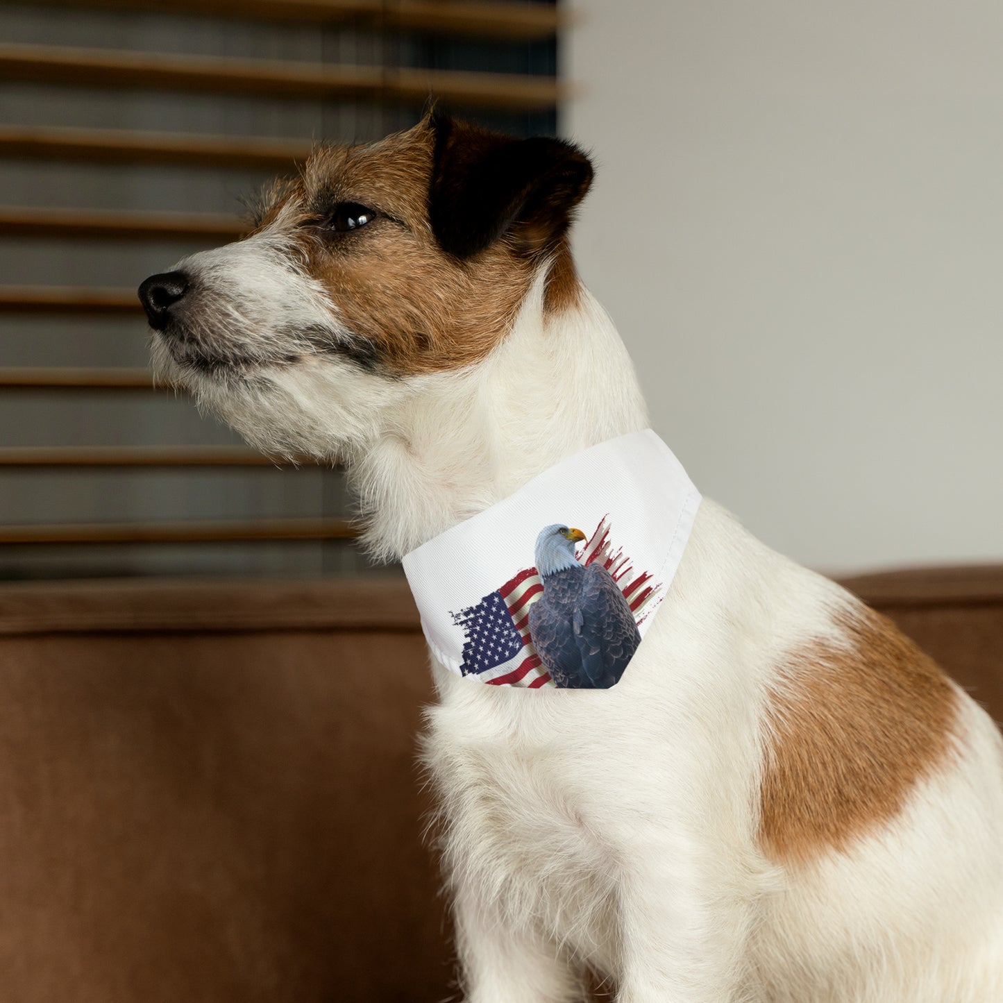 Pet Bandana Collar - American Flag and Eagle