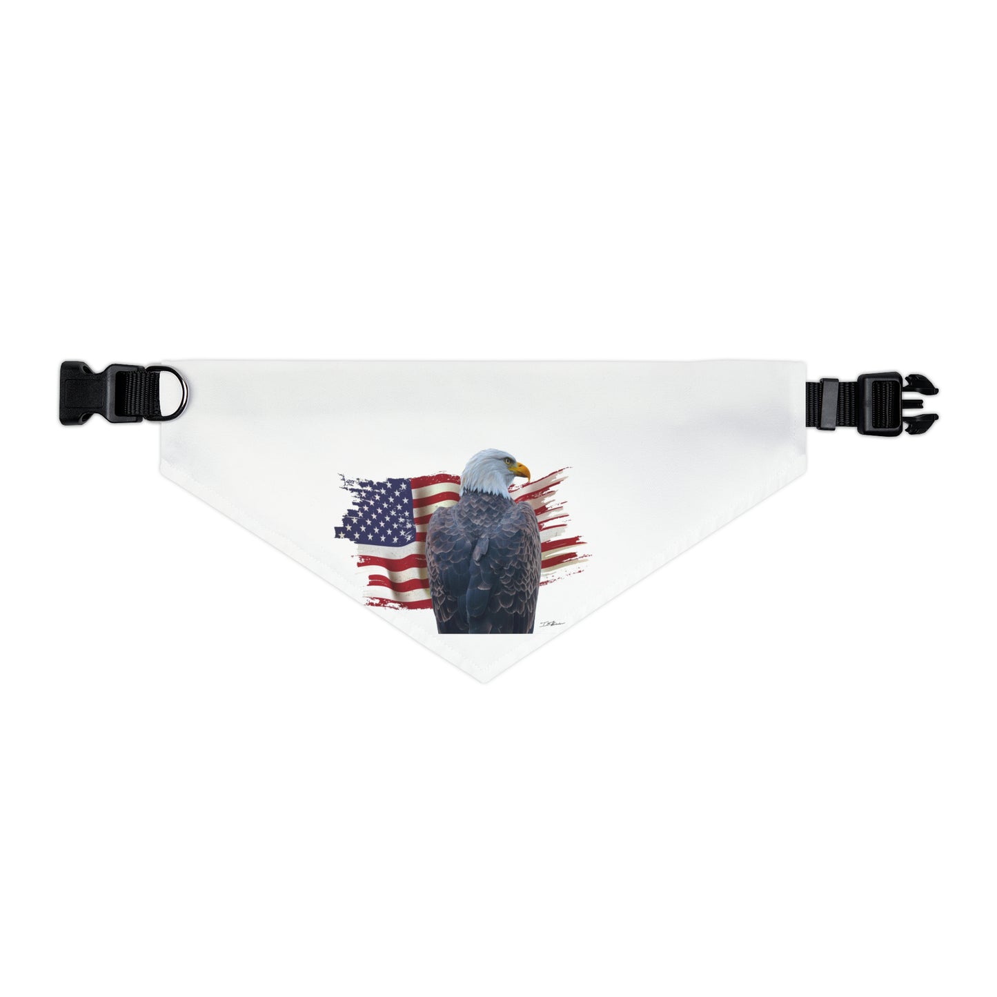 Pet Bandana Collar - American Flag and Eagle