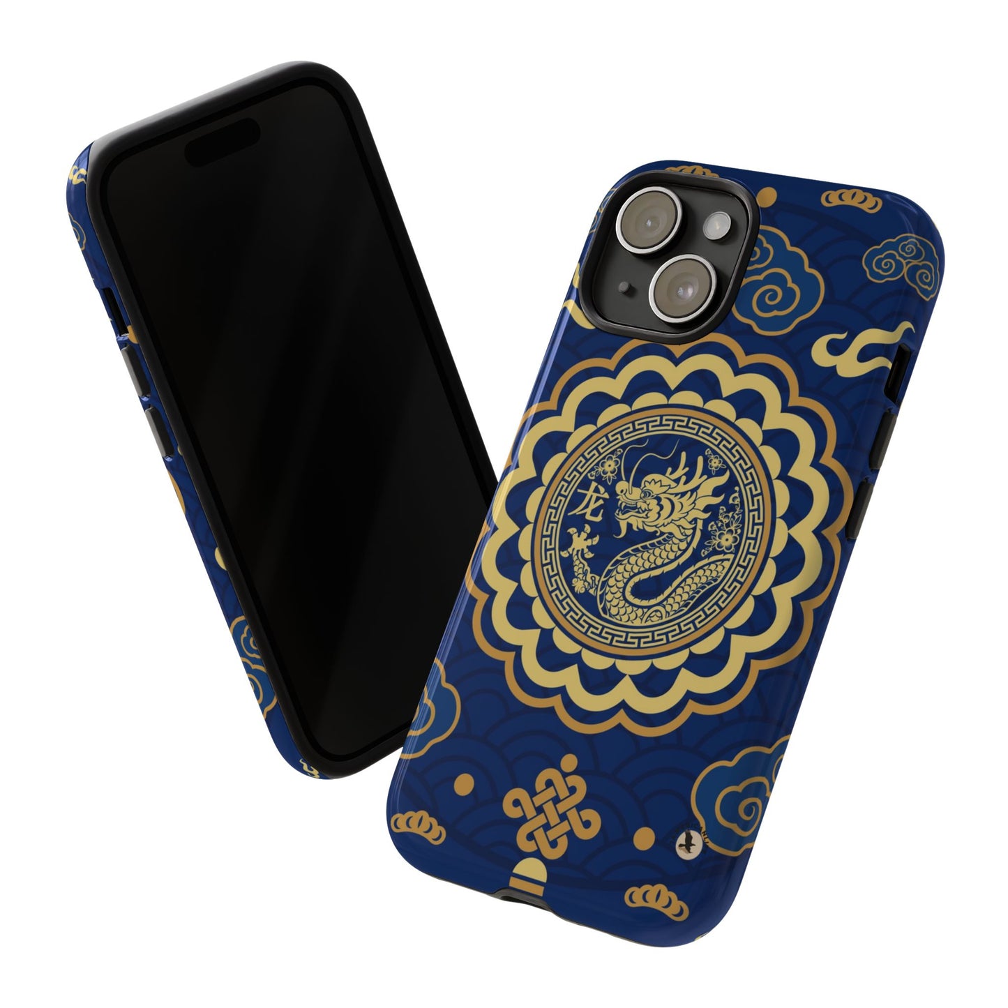 Year of the Dragon - Blue and Gold Dragon Phone Case