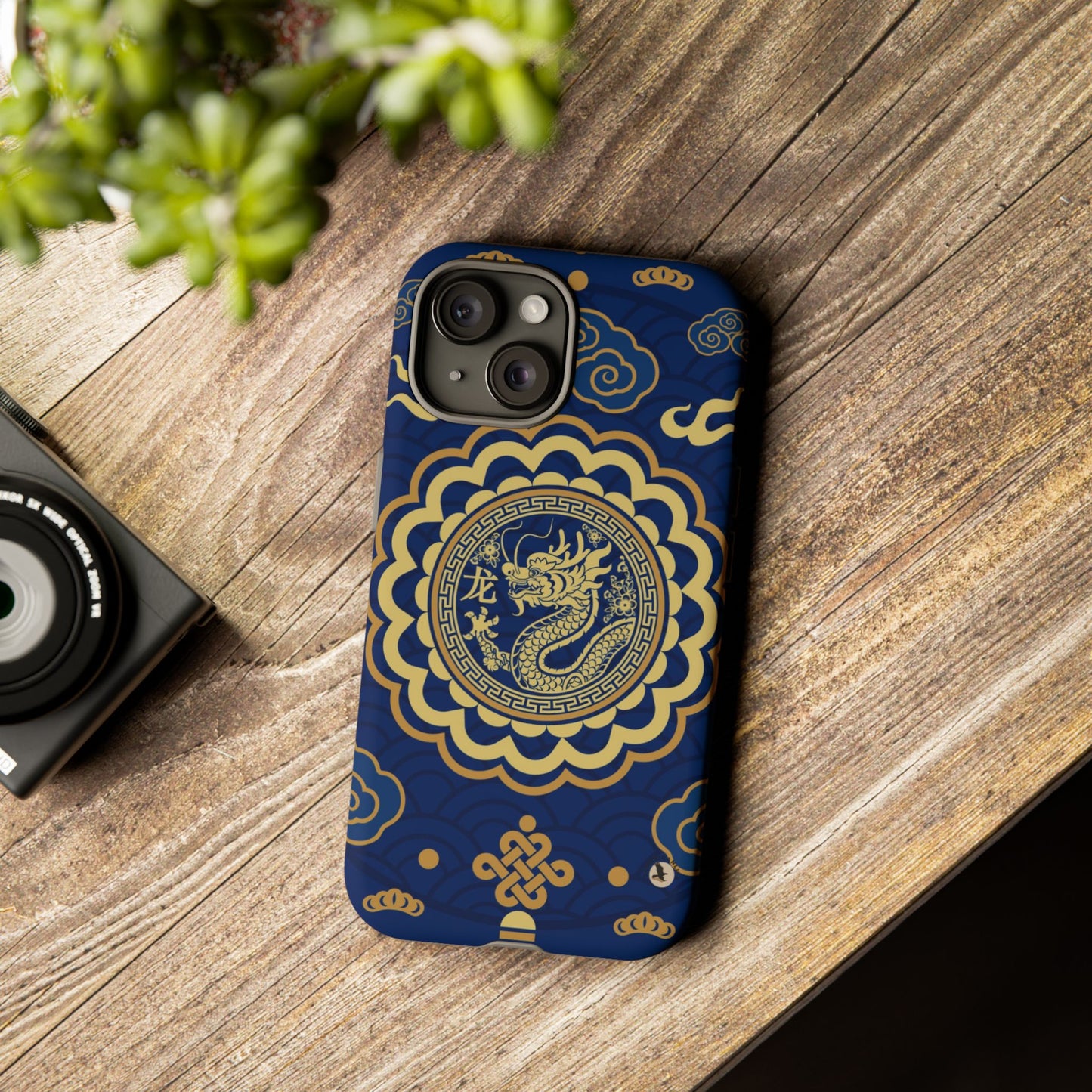 Year of the Dragon - Blue and Gold Dragon Phone Case