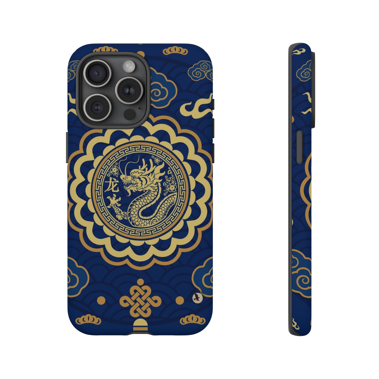 Year of the Dragon - Blue and Gold Dragon Phone Case