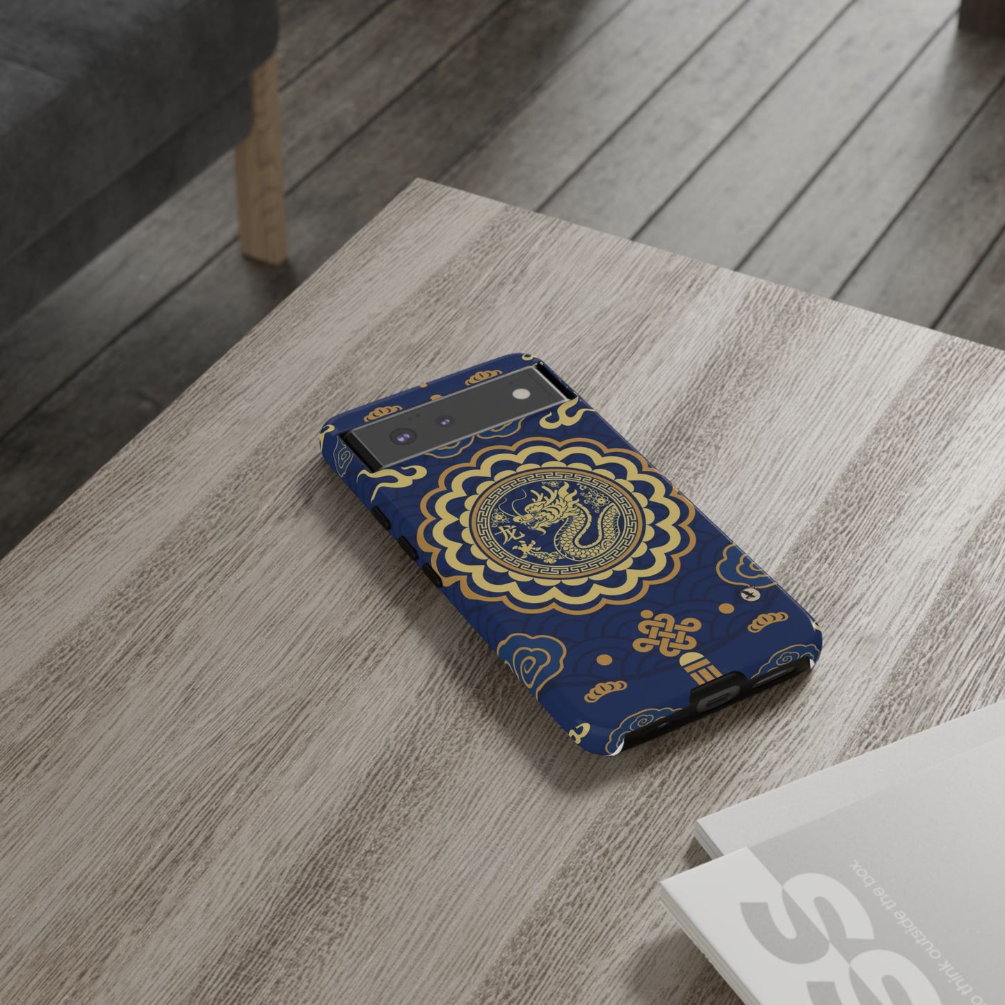 Year of the Dragon - Blue and Gold Dragon Phone Case