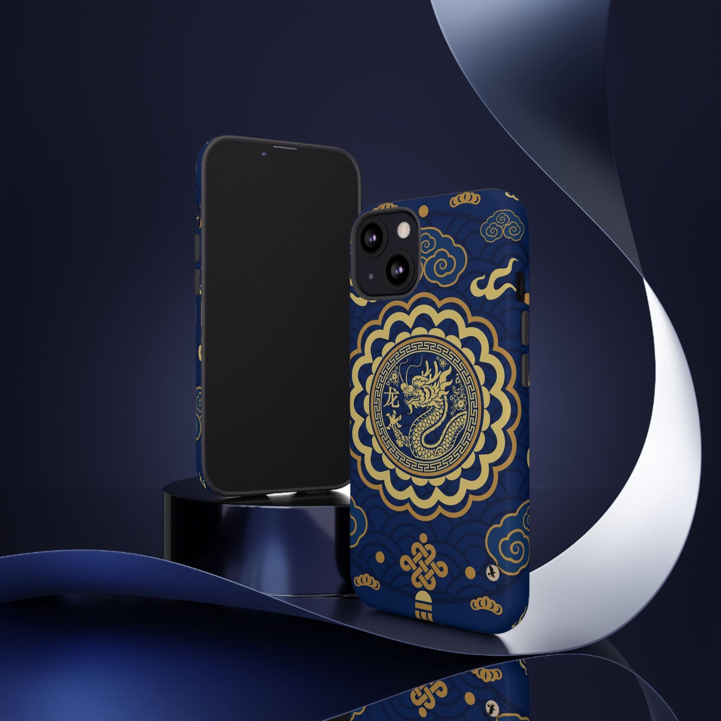 Year of the Dragon - Blue and Gold Dragon Phone Case
