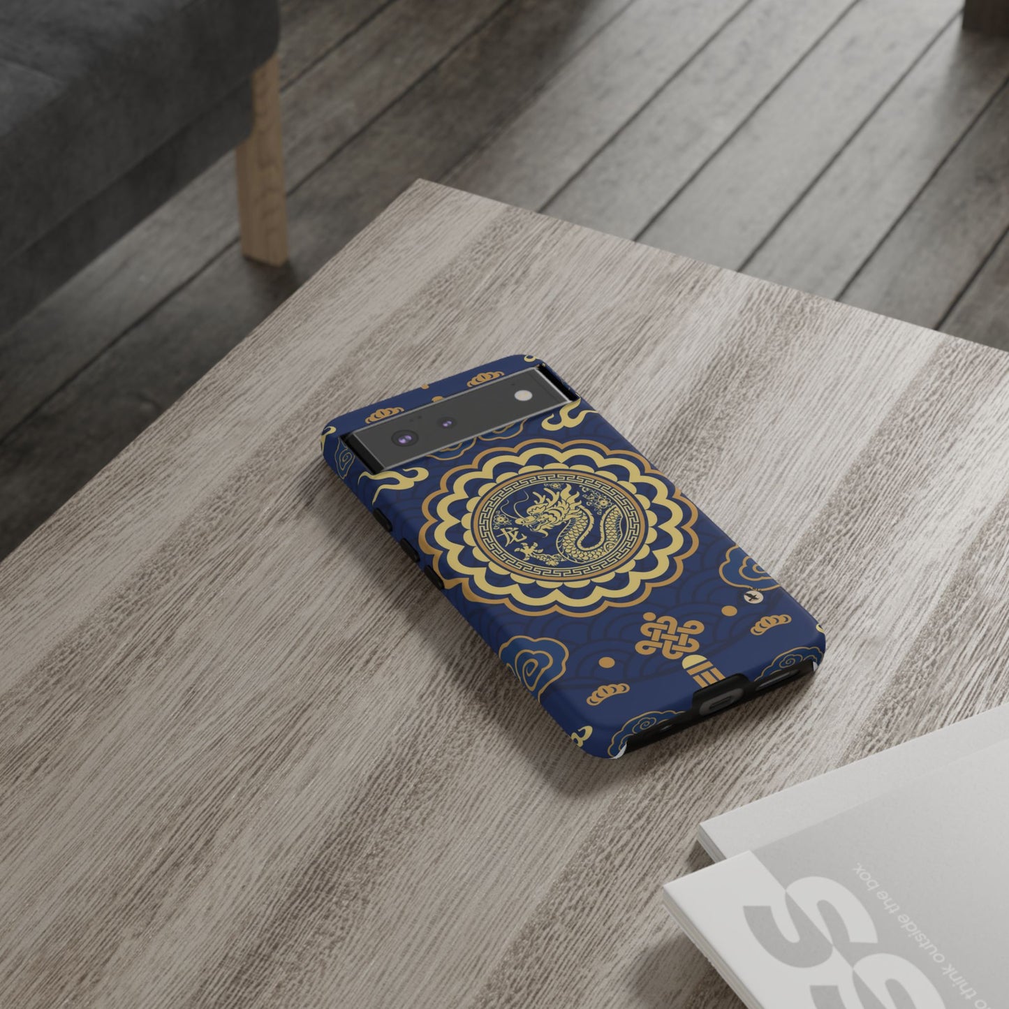 Year of the Dragon - Blue and Gold Dragon Phone Case