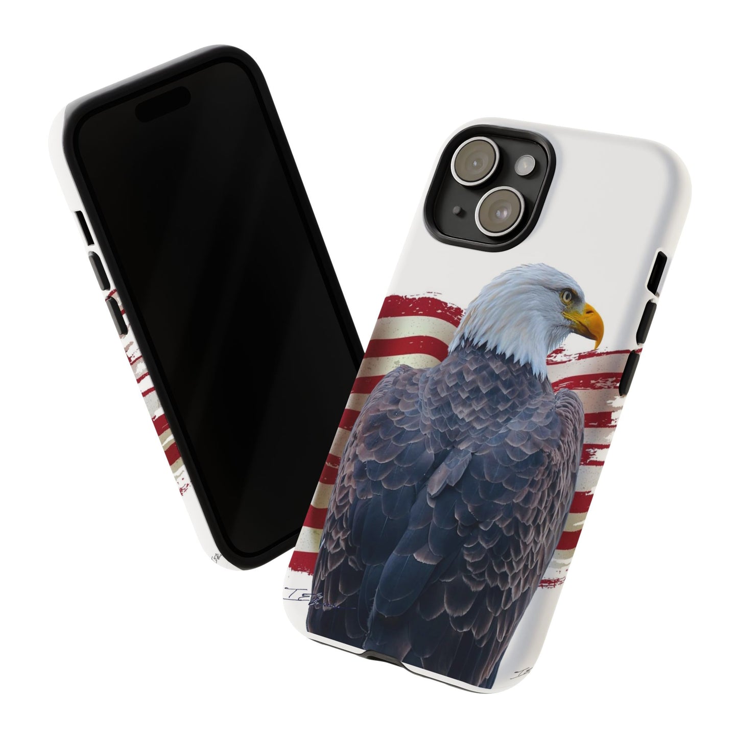 Bald Eagle with American Flag Phone Case