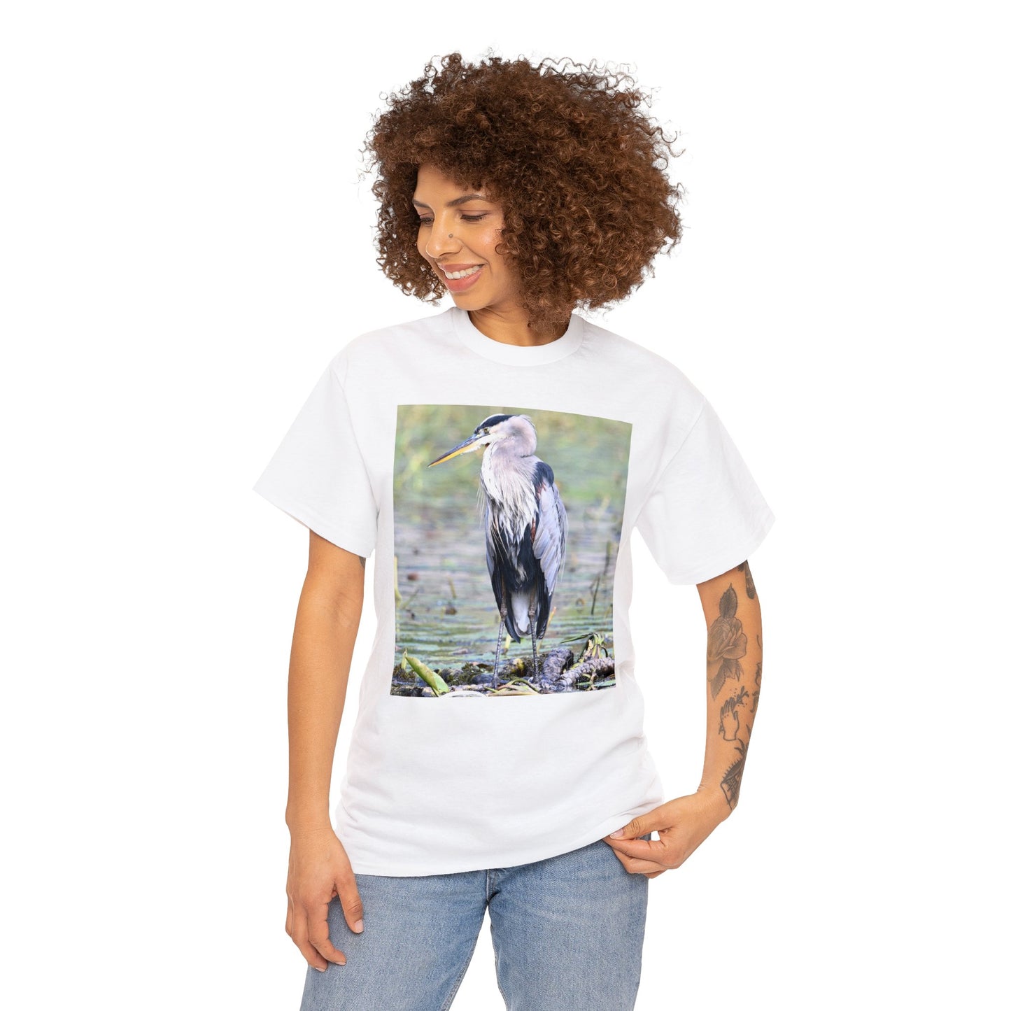 Blue Heron the Symbol of Peace T-shirt - Perfect Gift for Bird or Nature Lovers