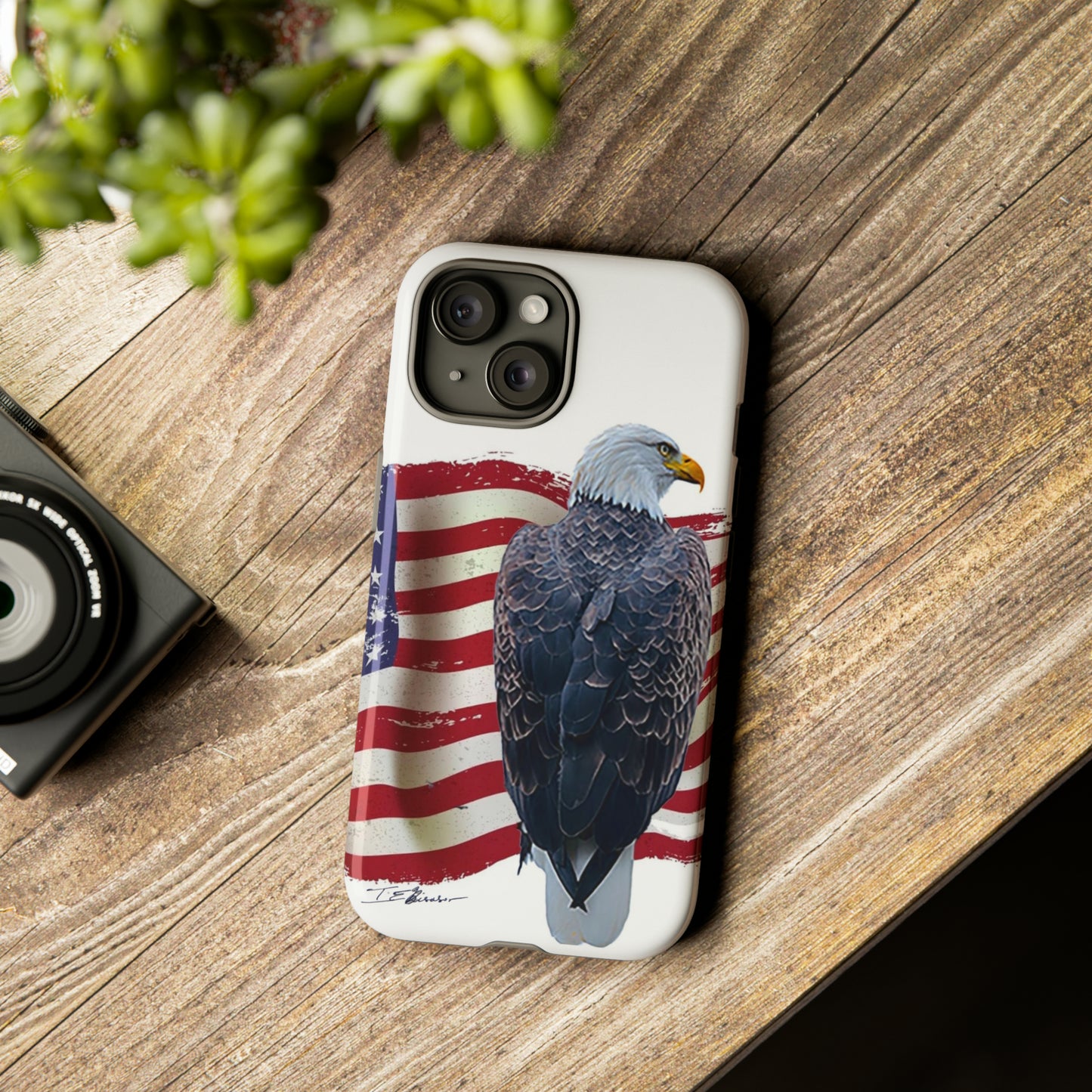 American Eagle and Flag Phone Case