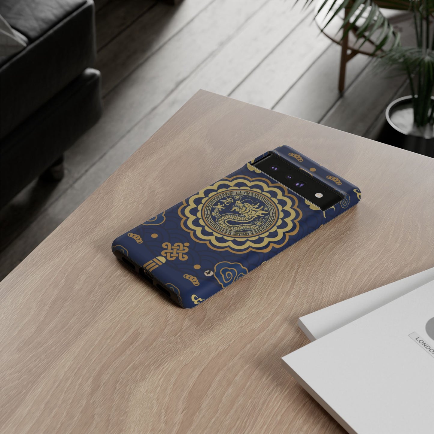 Year of the Dragon - Blue and Gold Dragon Phone Case