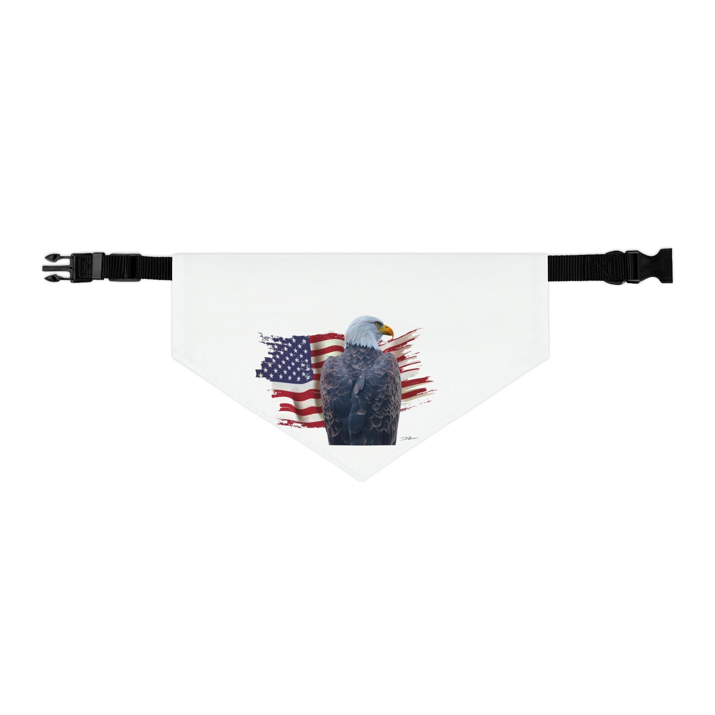 Pet Bandana Collar - American Flag and Eagle