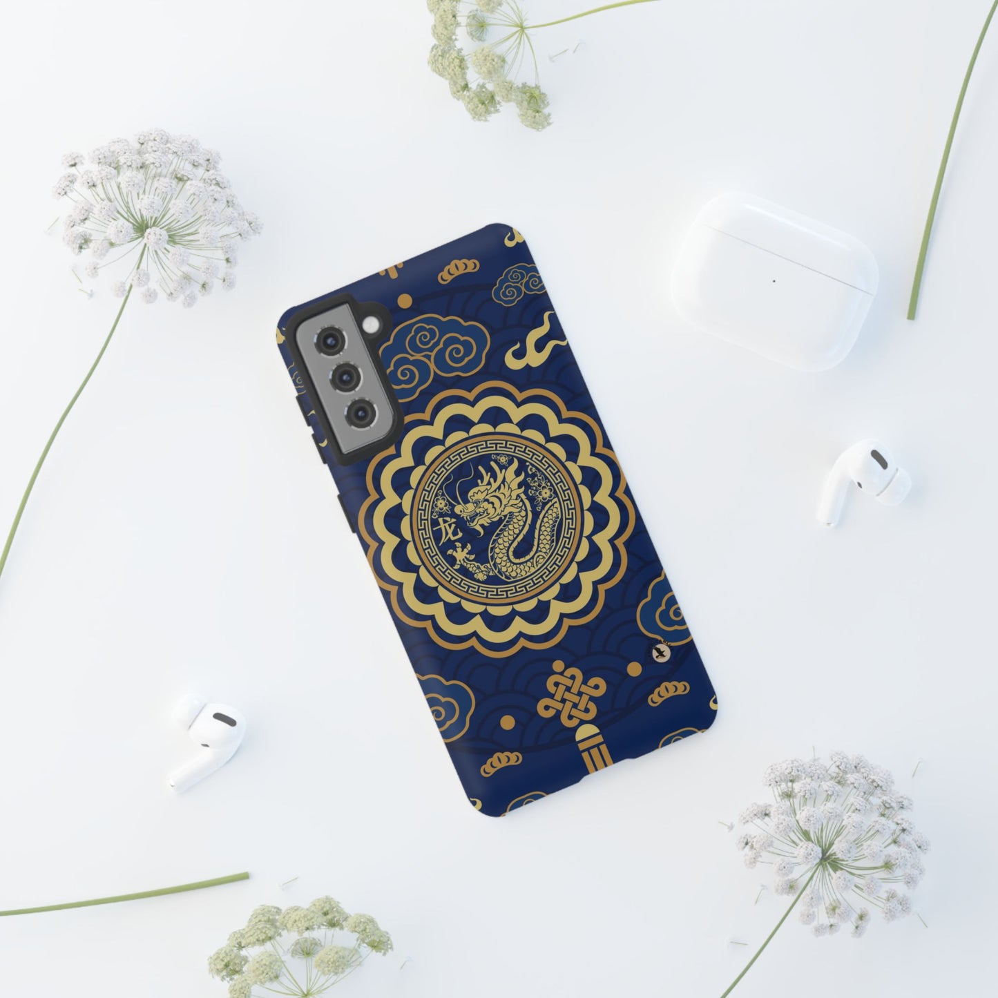 Year of the Dragon - Blue and Gold Dragon Phone Case