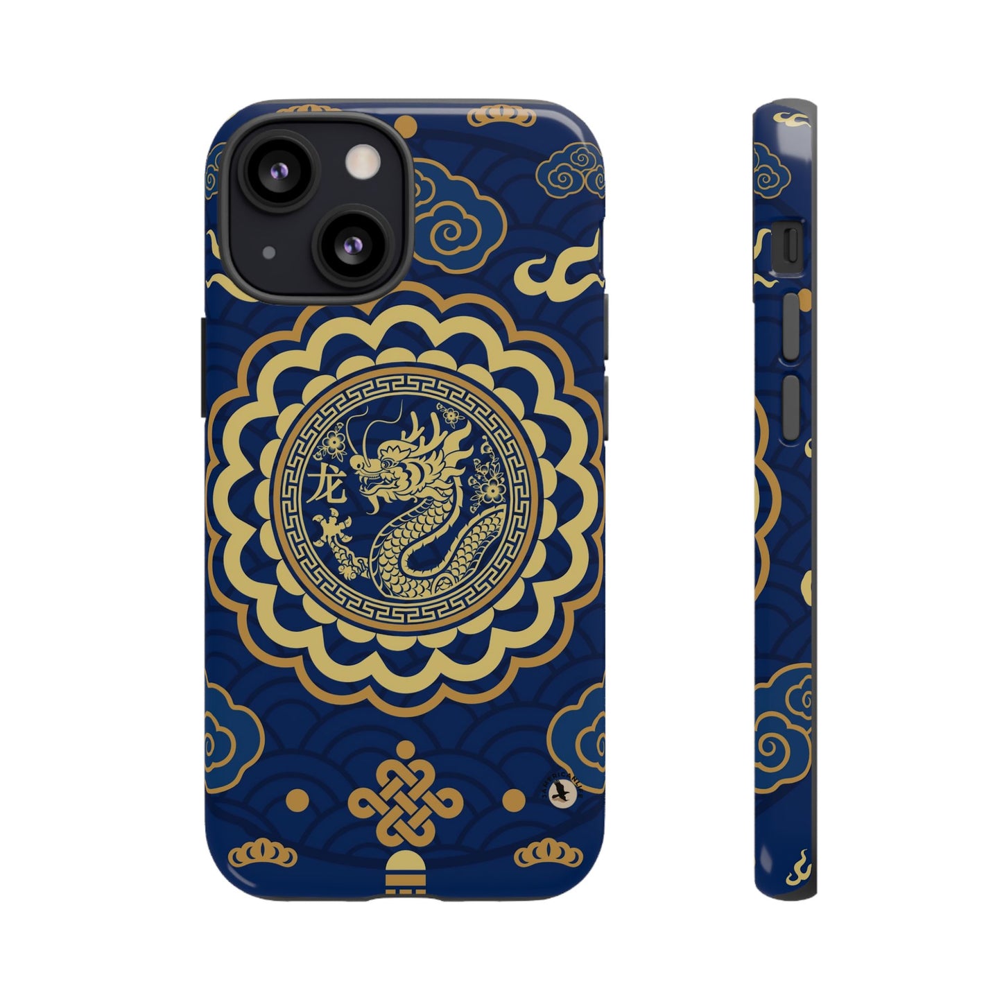 Year of the Dragon - Blue and Gold Dragon Phone Case