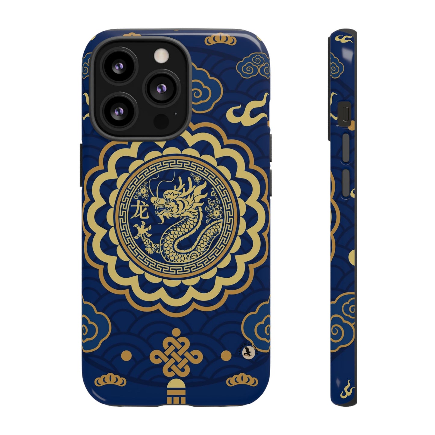 Year of the Dragon - Blue and Gold Dragon Phone Case