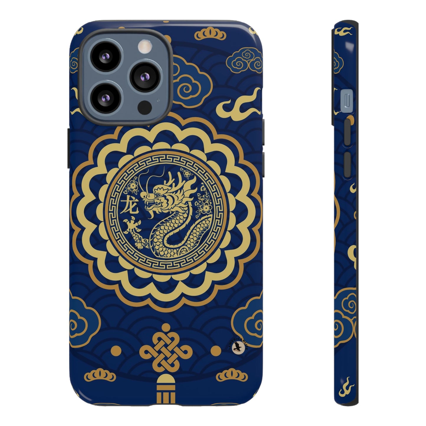 Year of the Dragon - Blue and Gold Dragon Phone Case