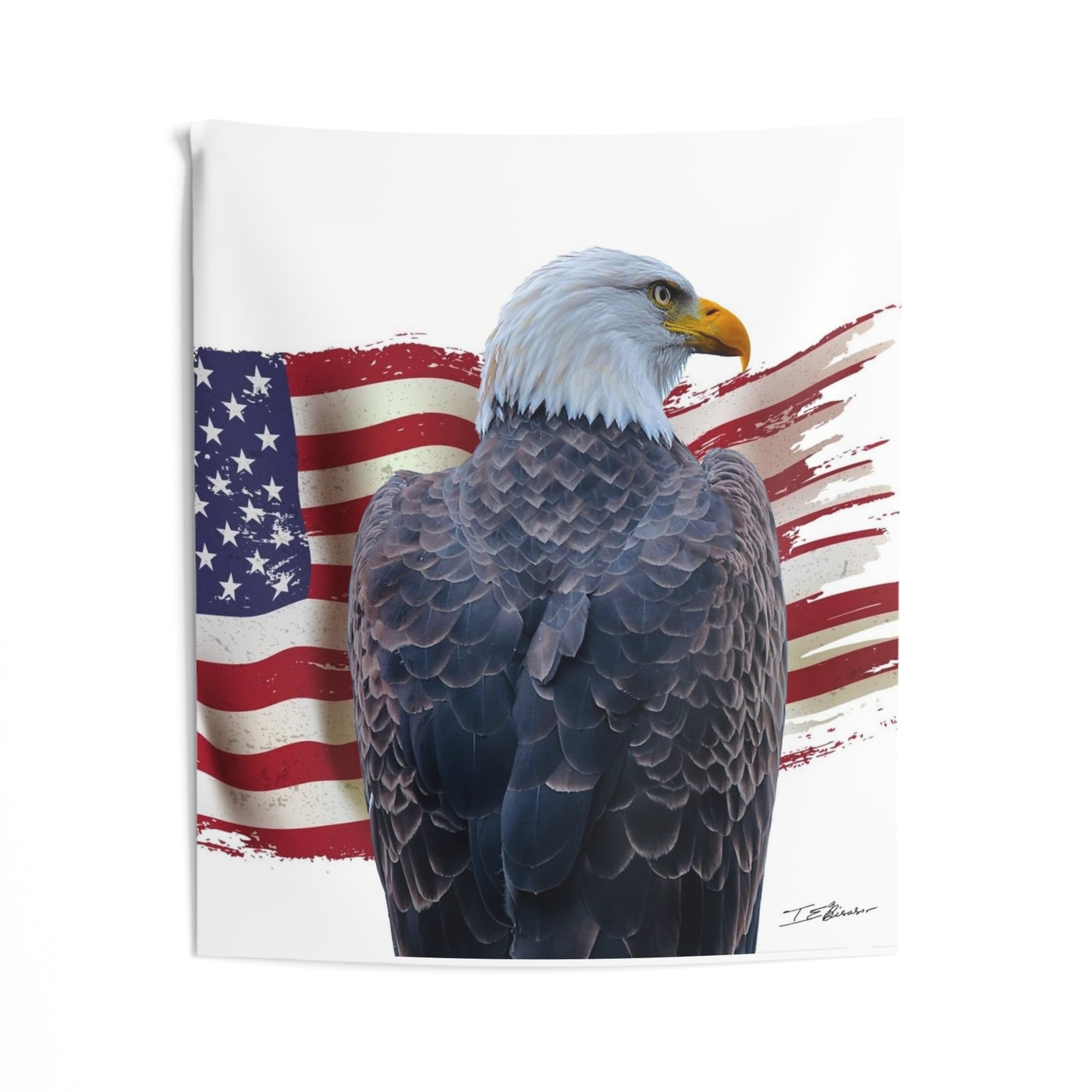 American Pride - Flag and Eagle - Patriotic Wall Hanging