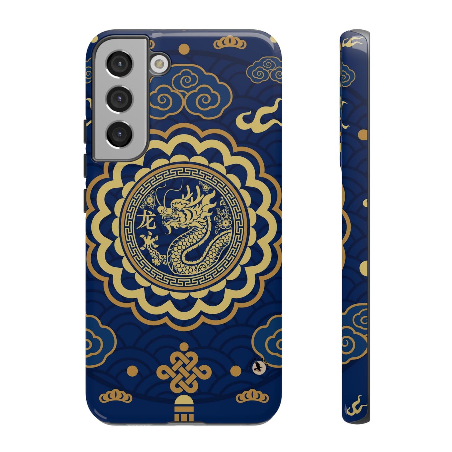 Year of the Dragon - Blue and Gold Dragon Phone Case