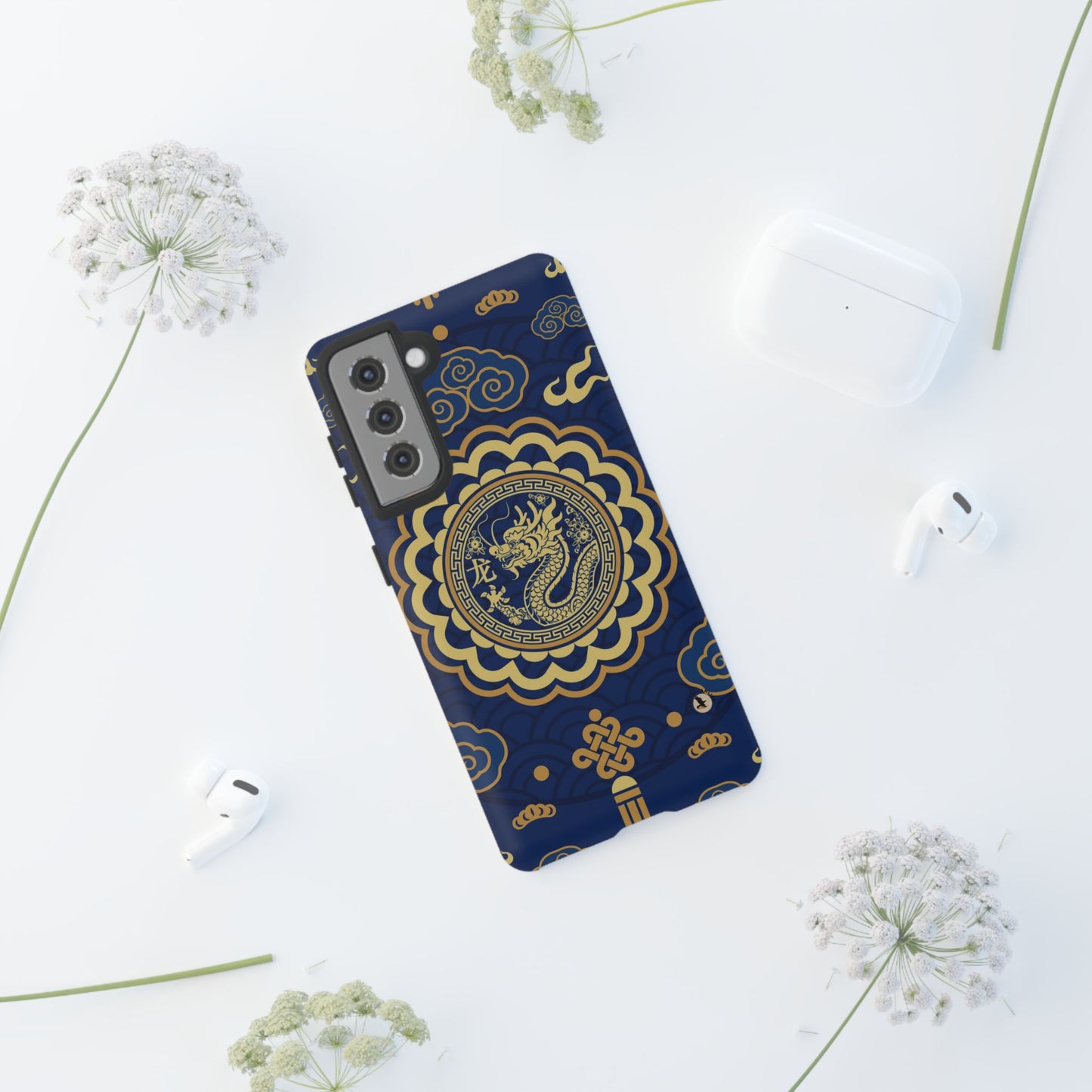 Year of the Dragon - Blue and Gold Dragon Phone Case