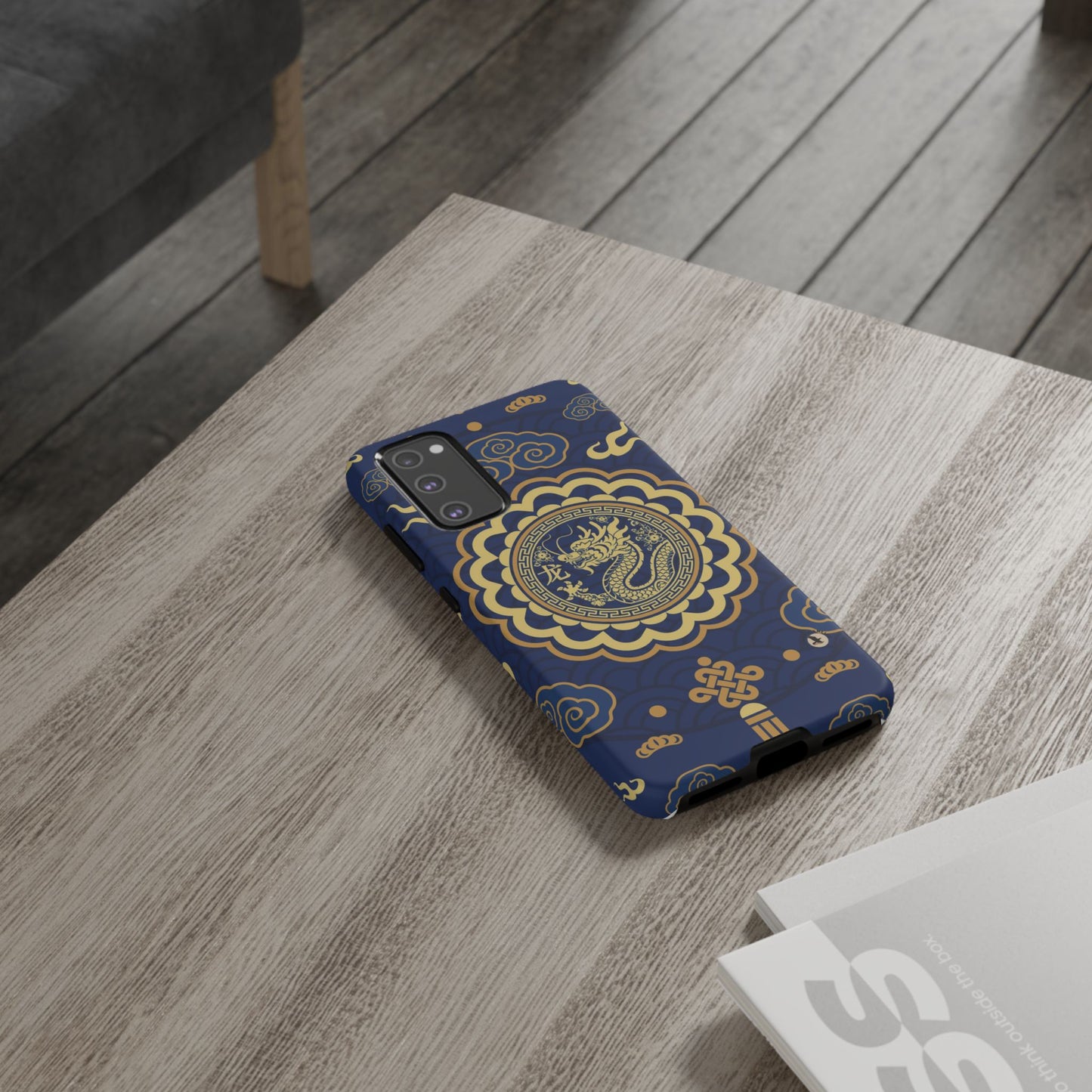 Year of the Dragon - Blue and Gold Dragon Phone Case