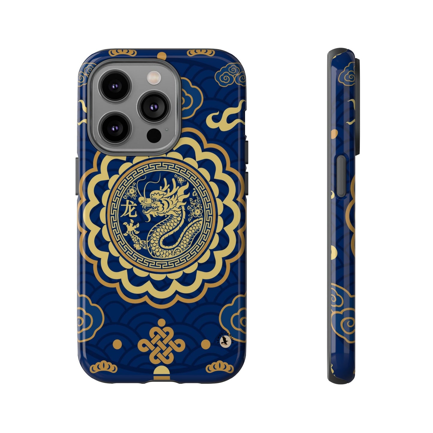 Year of the Dragon - Blue and Gold Dragon Phone Case