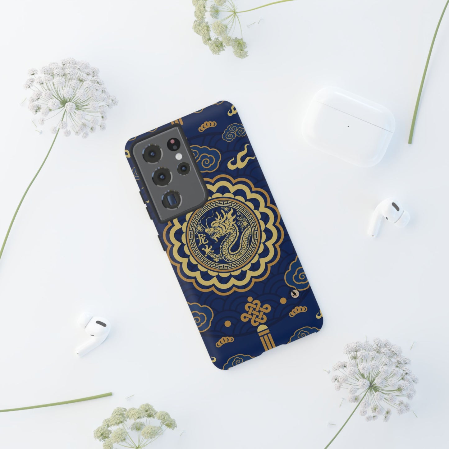 Year of the Dragon - Blue and Gold Dragon Phone Case