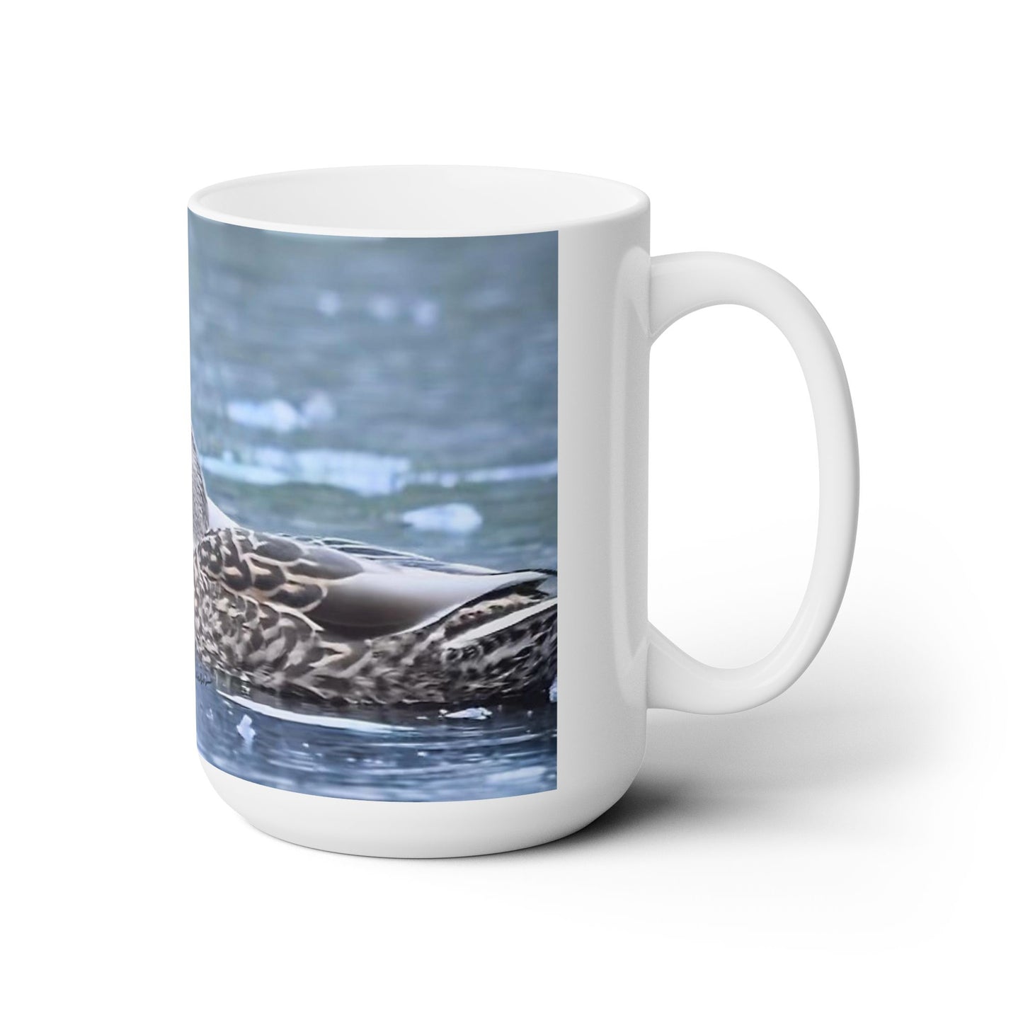 Mallard Ducks Kissing - Ceramic Mug 15oz