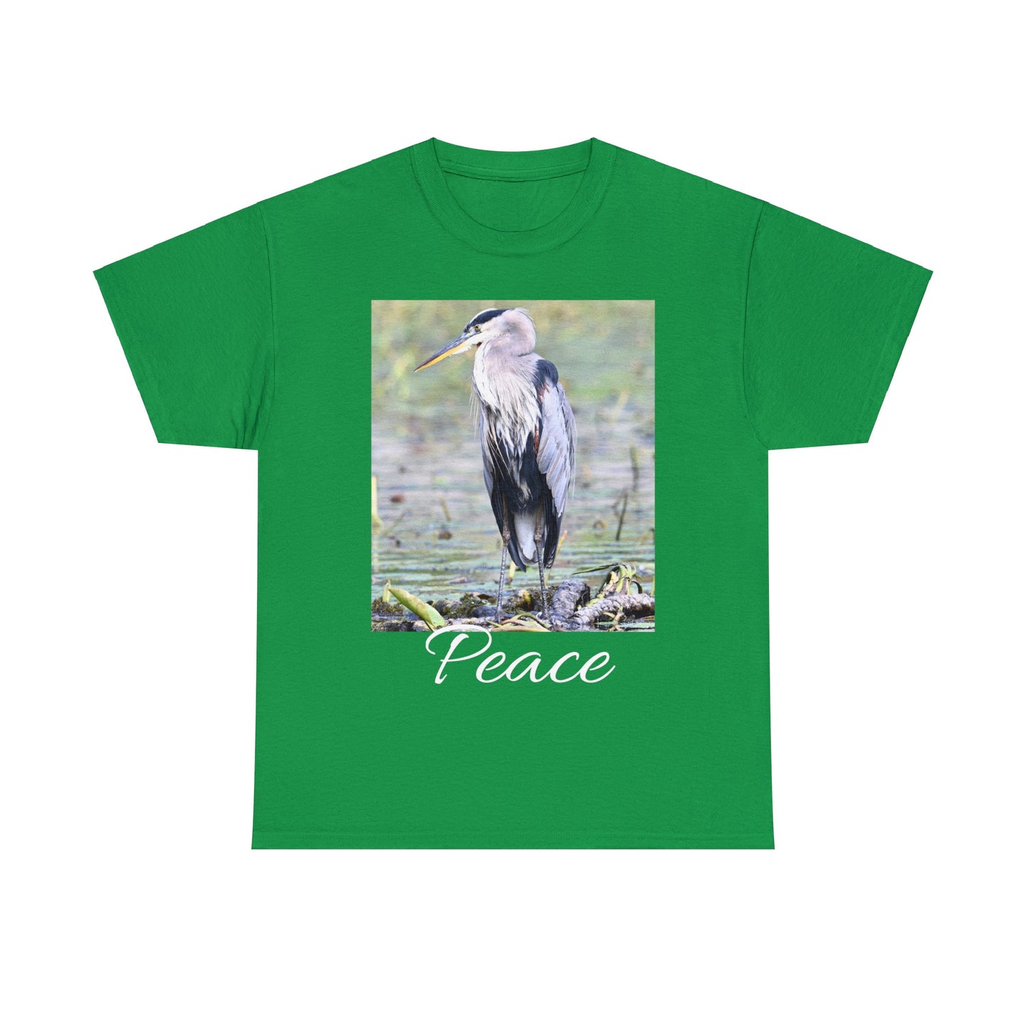 Blue Heron the Symbol of Peace T-shirt - Perfect Gift for Bird or Nature Lovers