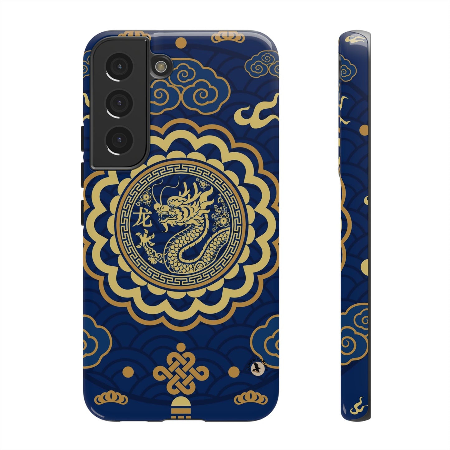 Year of the Dragon - Blue and Gold Dragon Phone Case