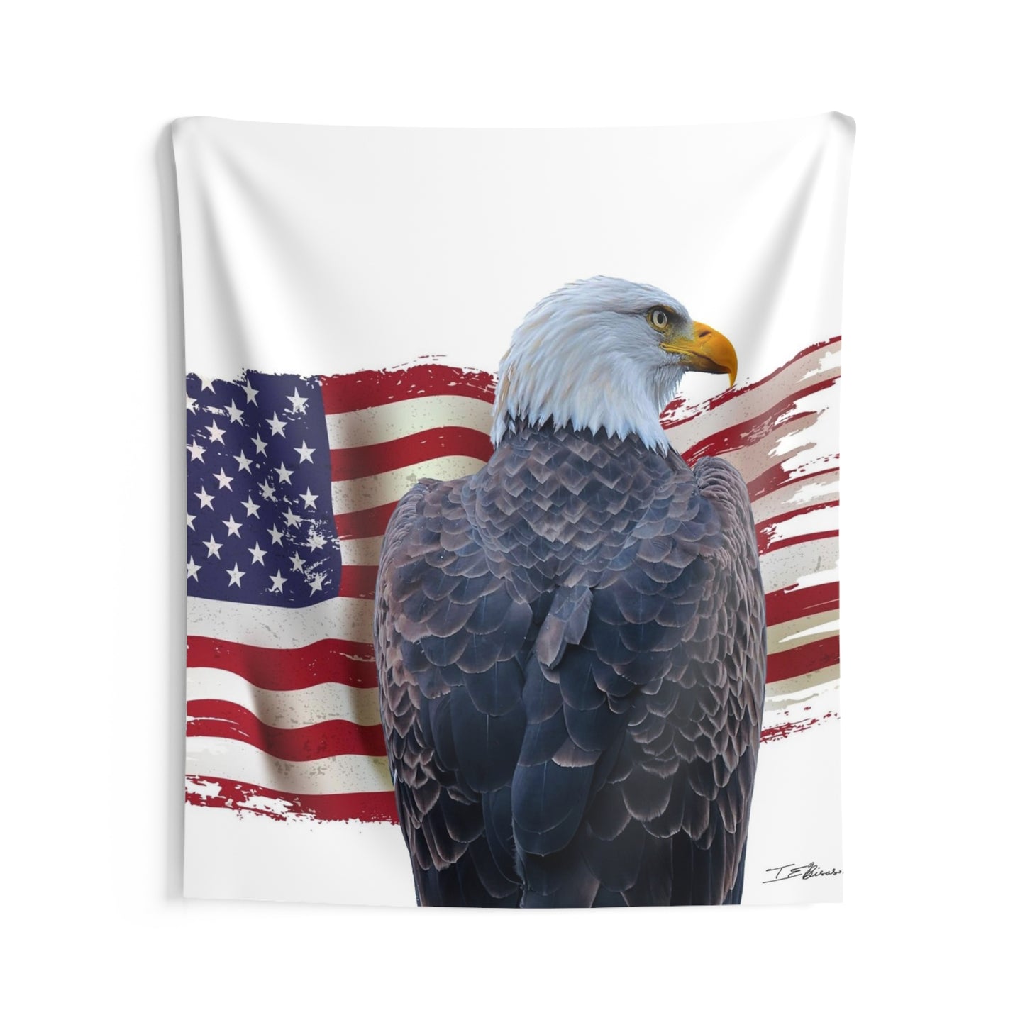 American Pride - Flag and Eagle - Patriotic Wall Hanging