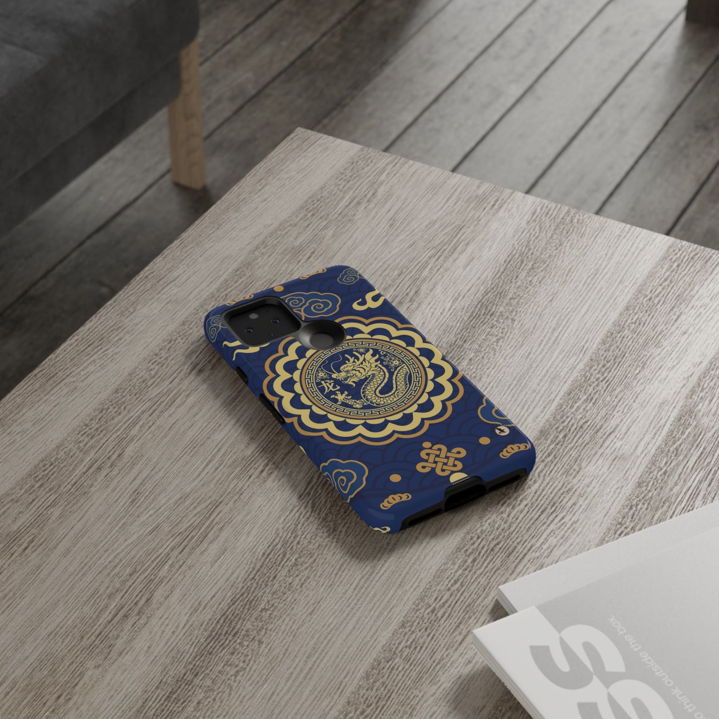 Year of the Dragon - Blue and Gold Dragon Phone Case