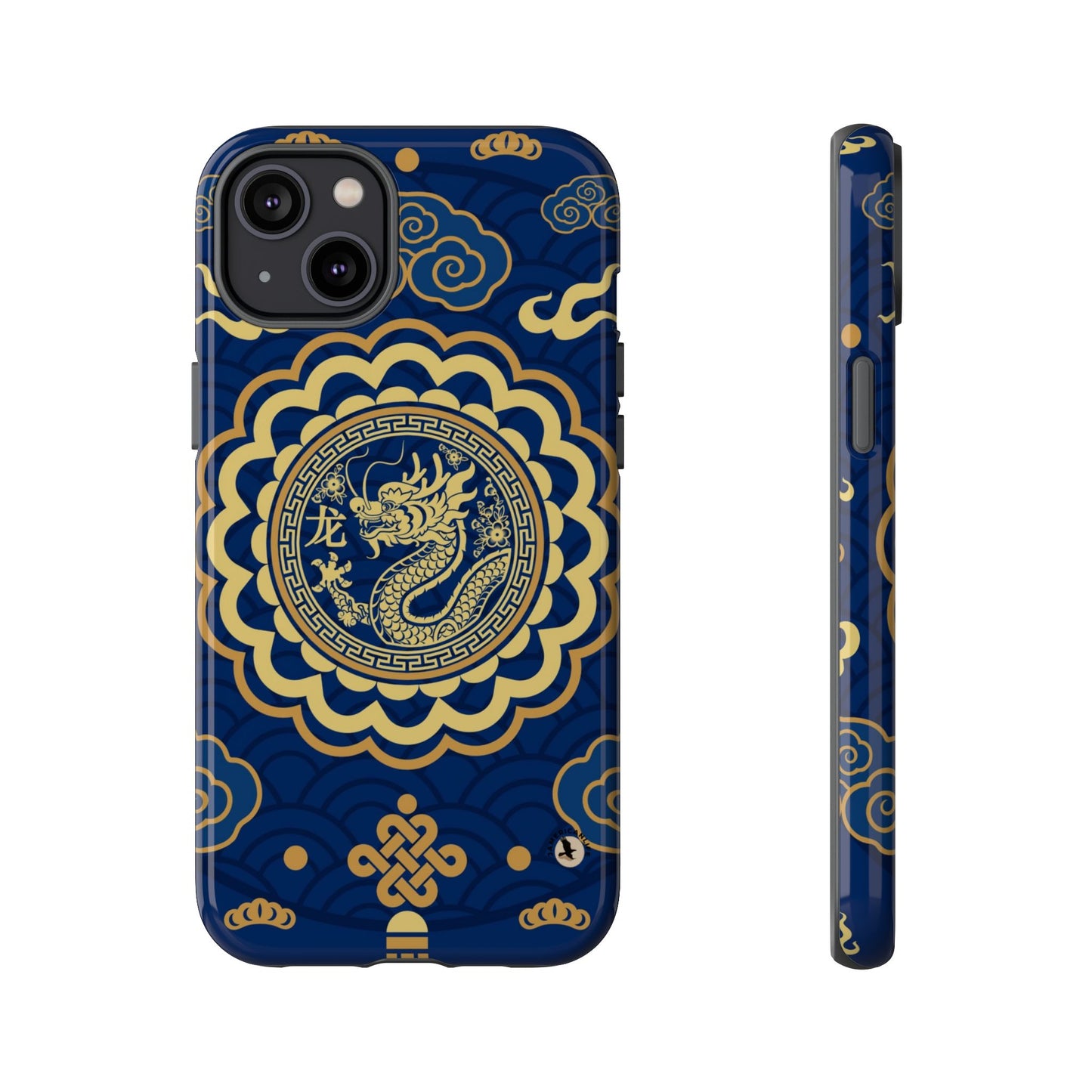 Year of the Dragon - Blue and Gold Dragon Phone Case