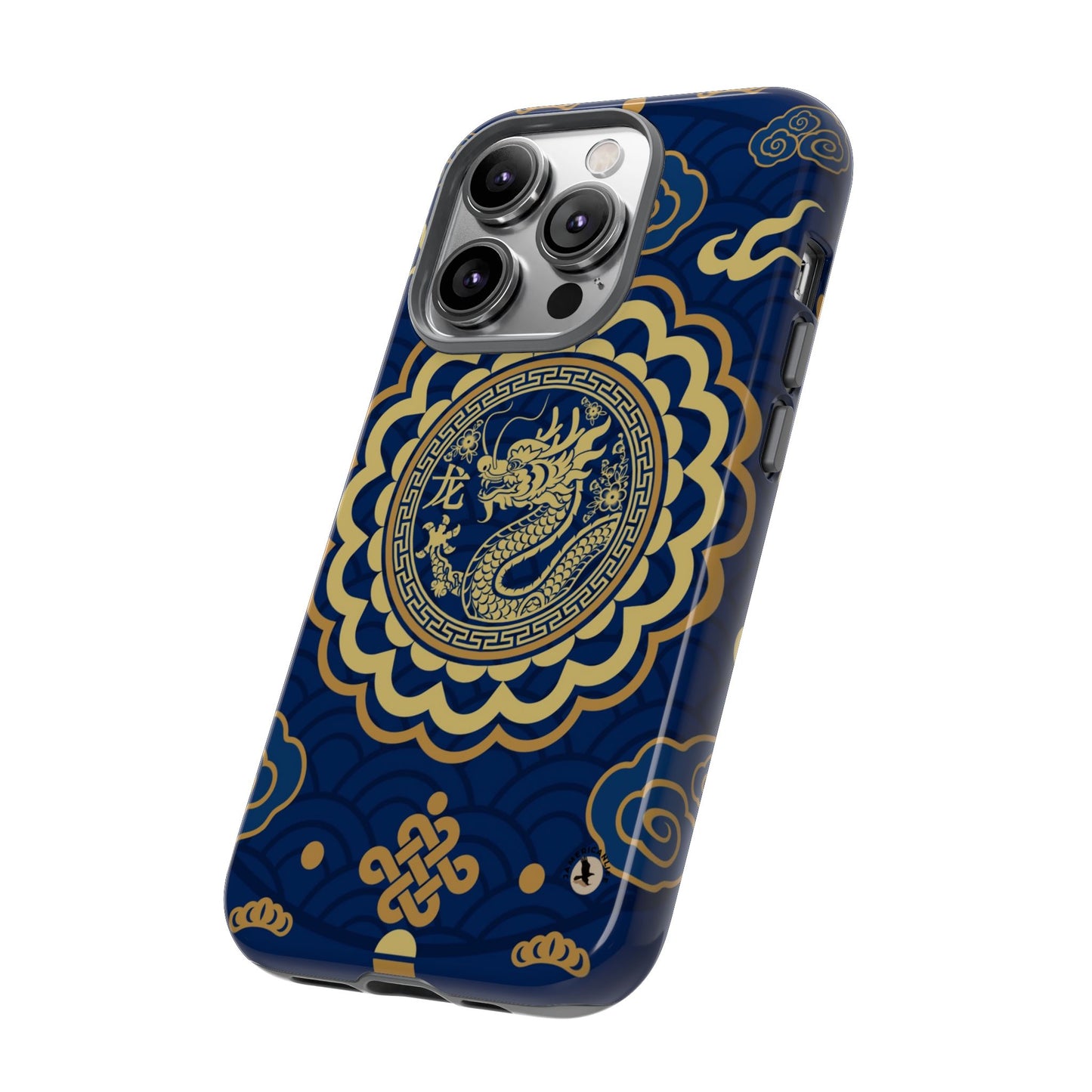Year of the Dragon - Blue and Gold Dragon Phone Case