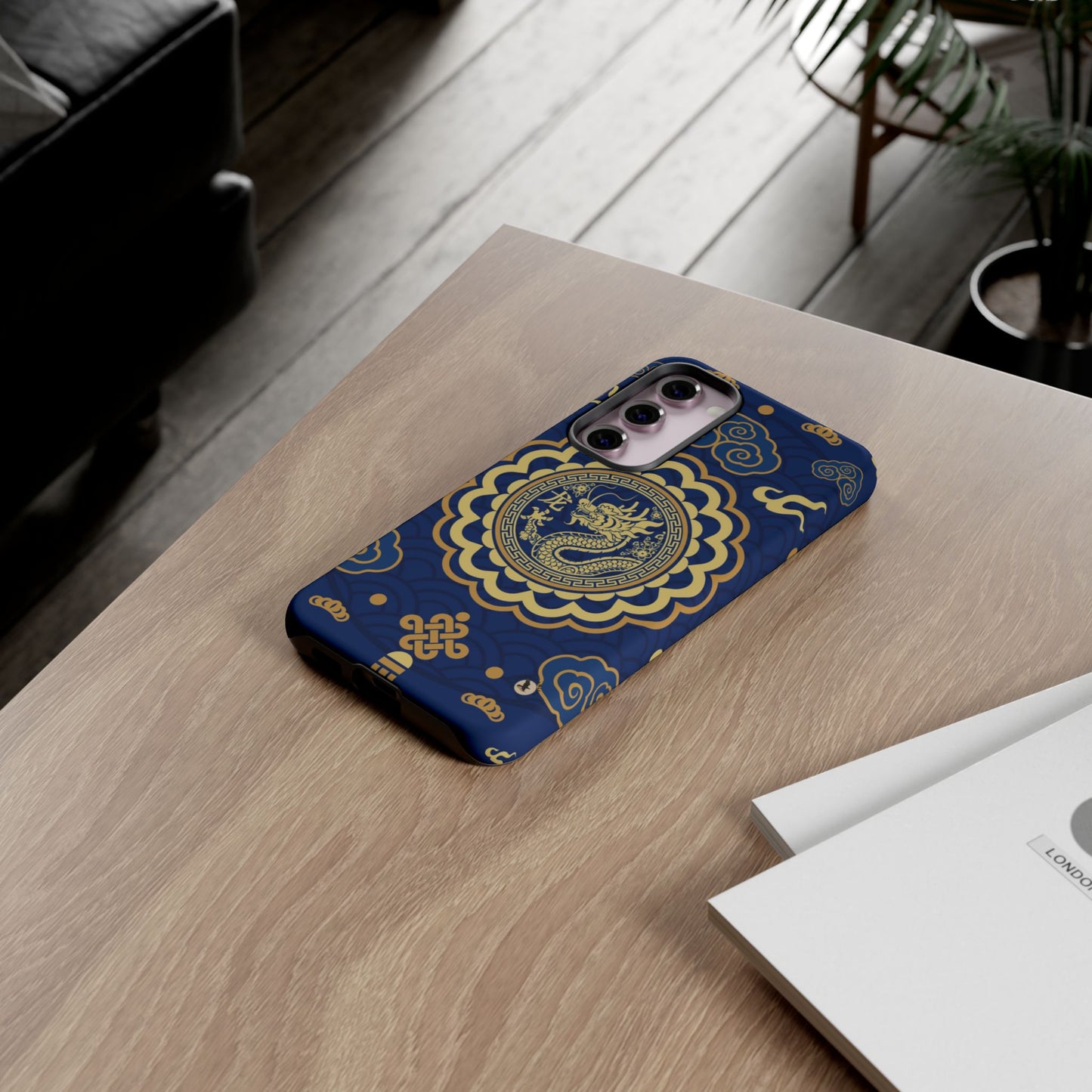 Year of the Dragon - Blue and Gold Dragon Phone Case