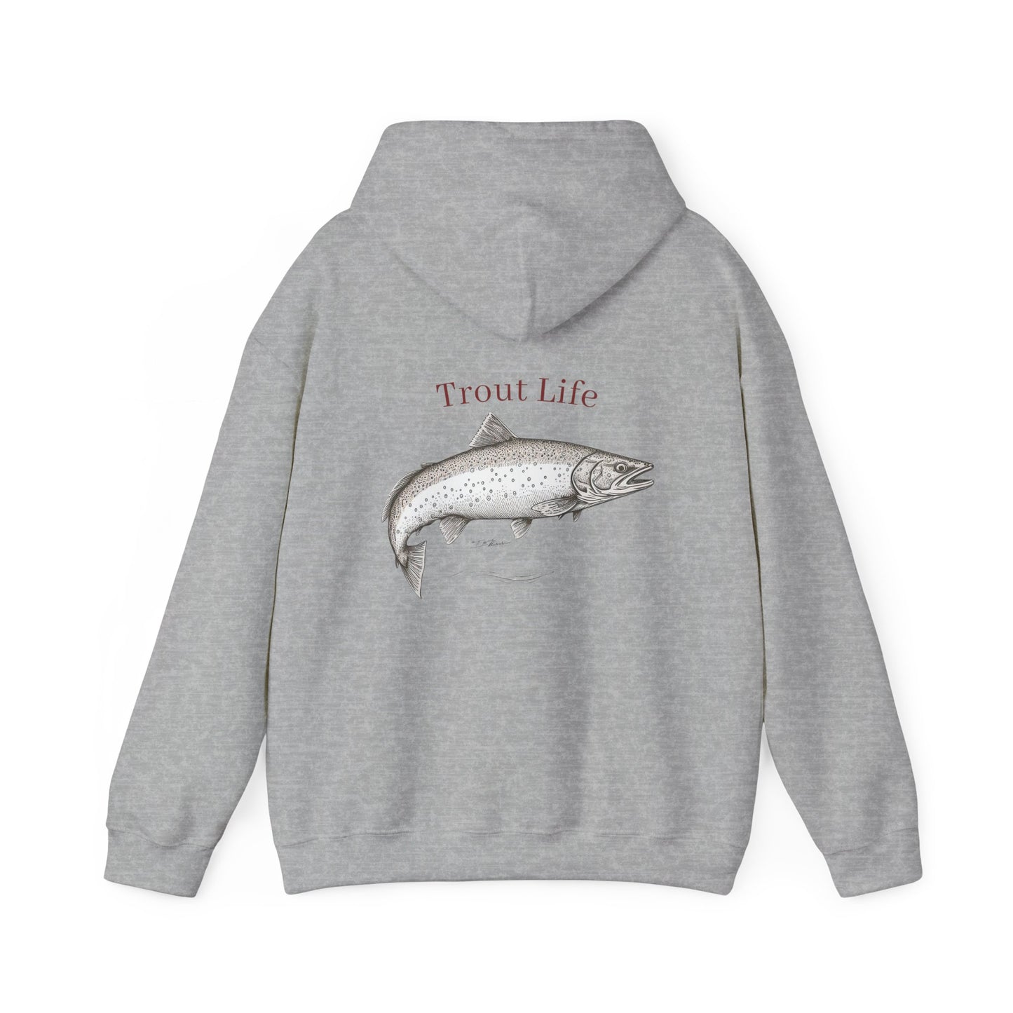 Trout Life(™)  Heavy Blend™ Hooded Sweatshirt