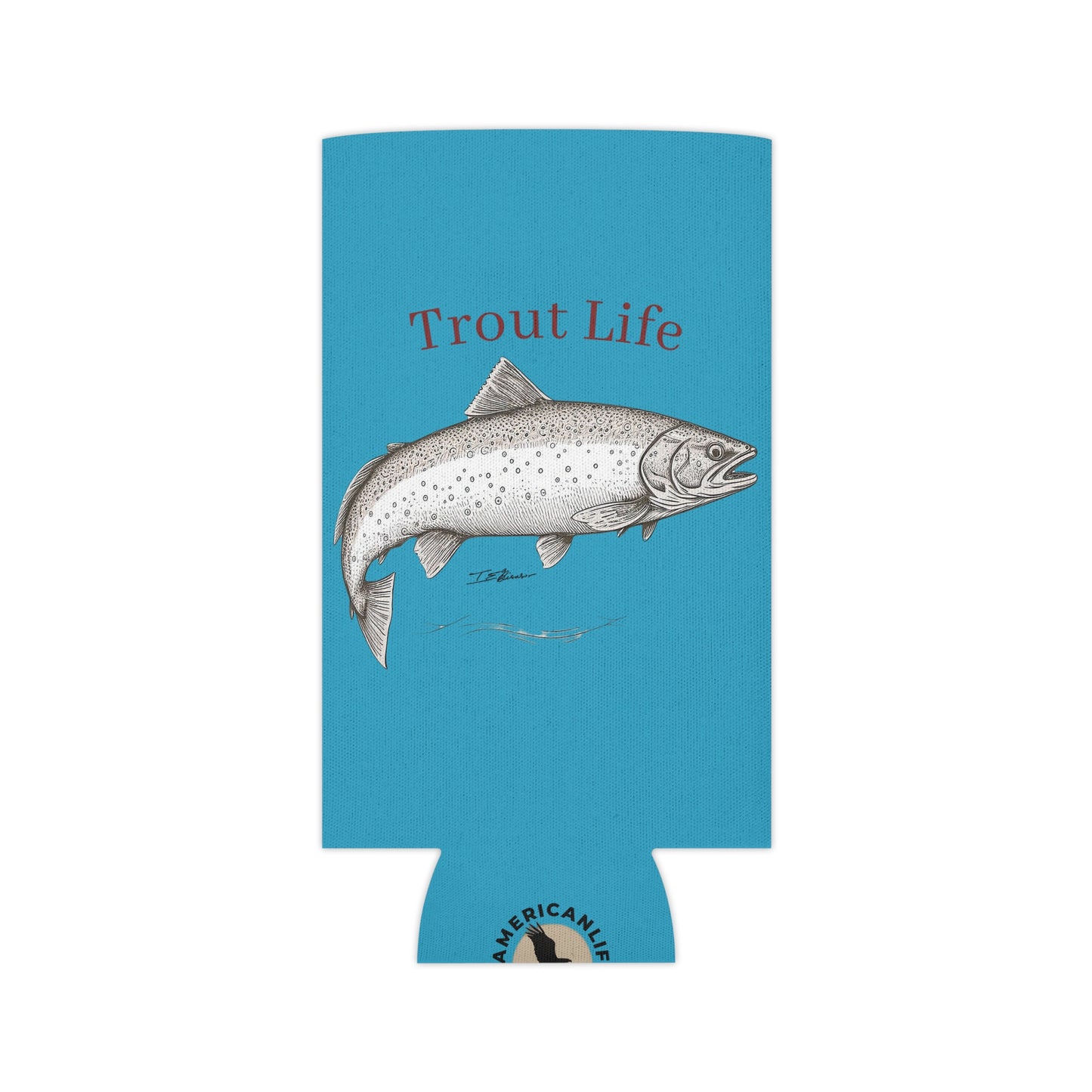 Trout Life Can Cooler