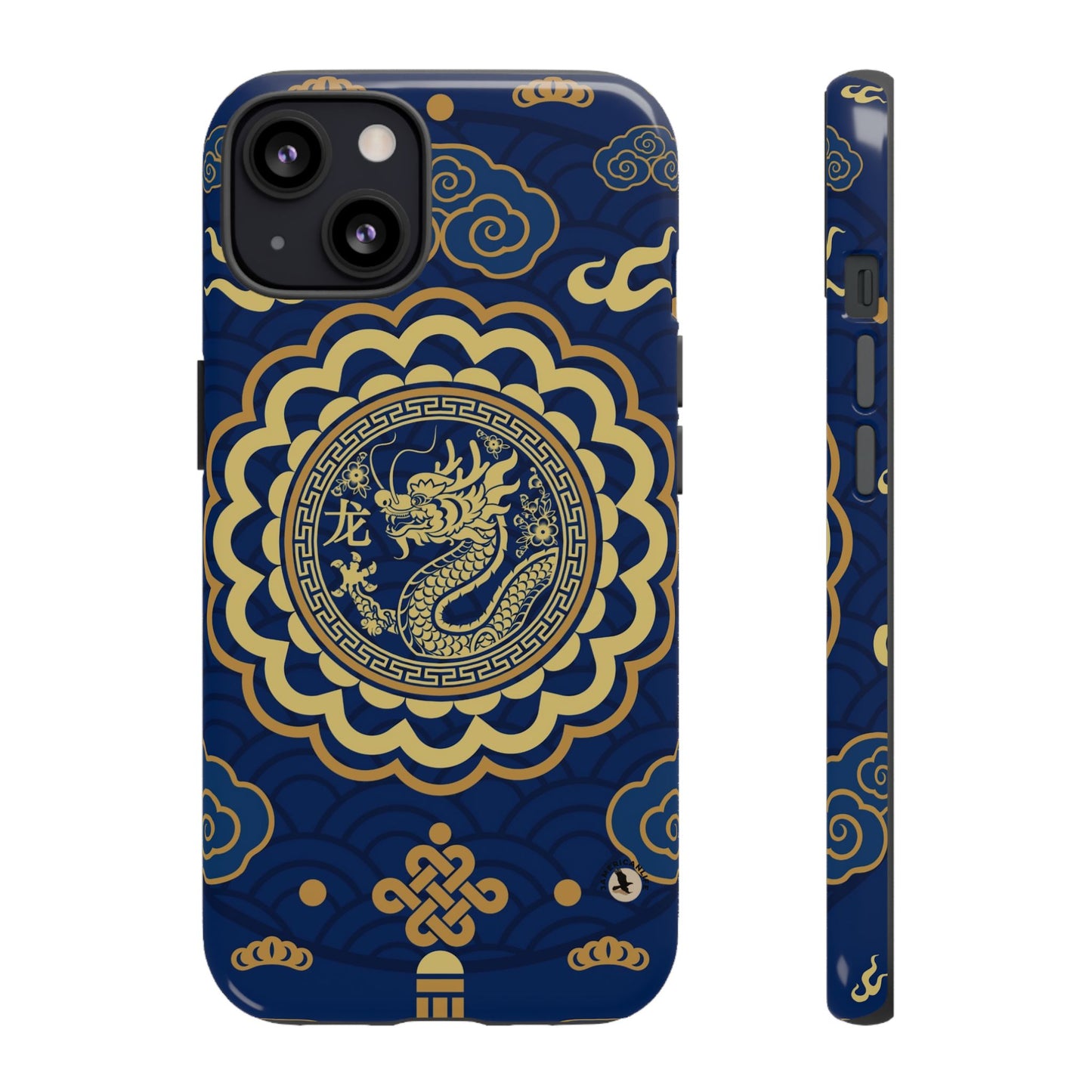 Year of the Dragon - Blue and Gold Dragon Phone Case