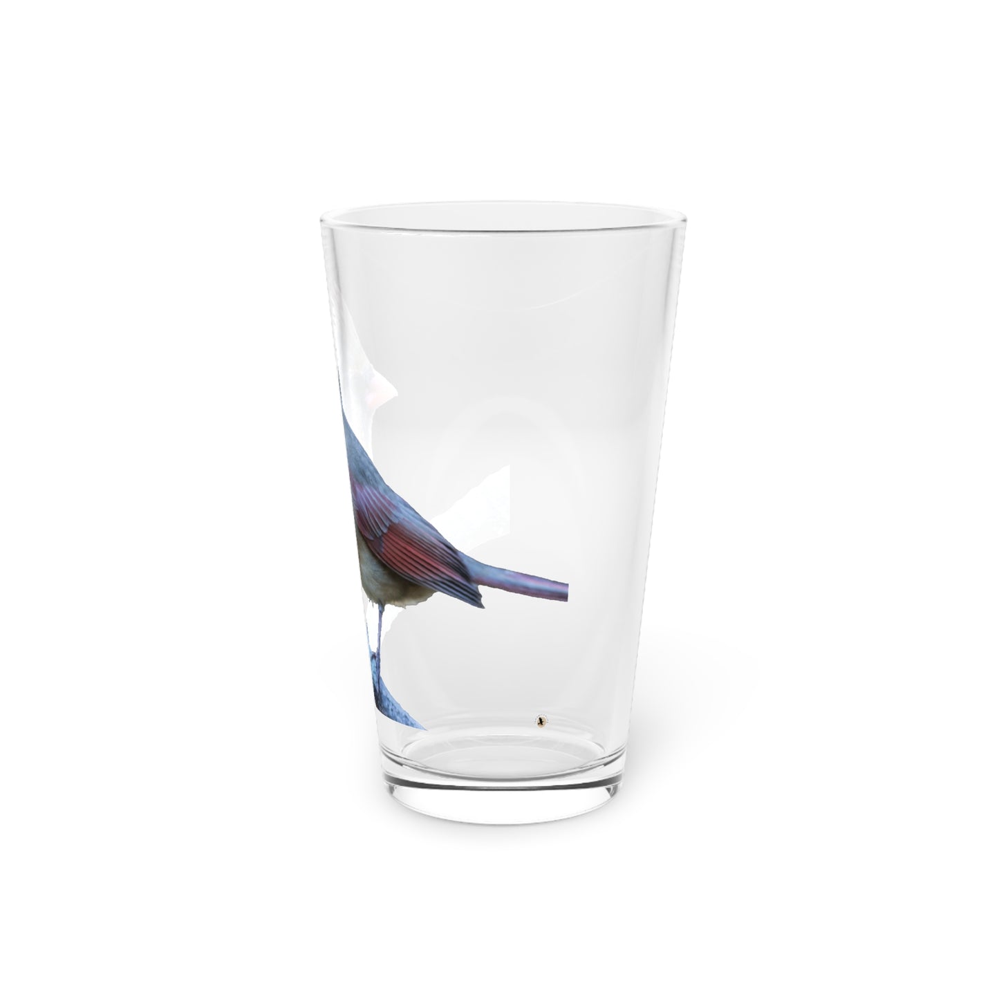 Glassware - Beautiful Female Cardinal Design for Nature Lovers and Bird Enthusiasts, 16oz