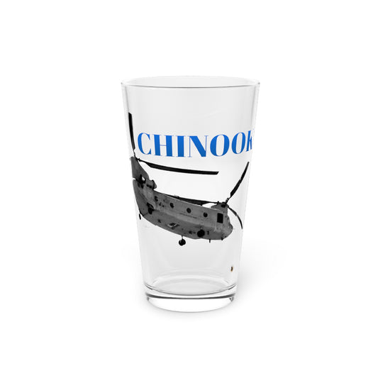 Chinook Helicopter Pint Glass, 16oz