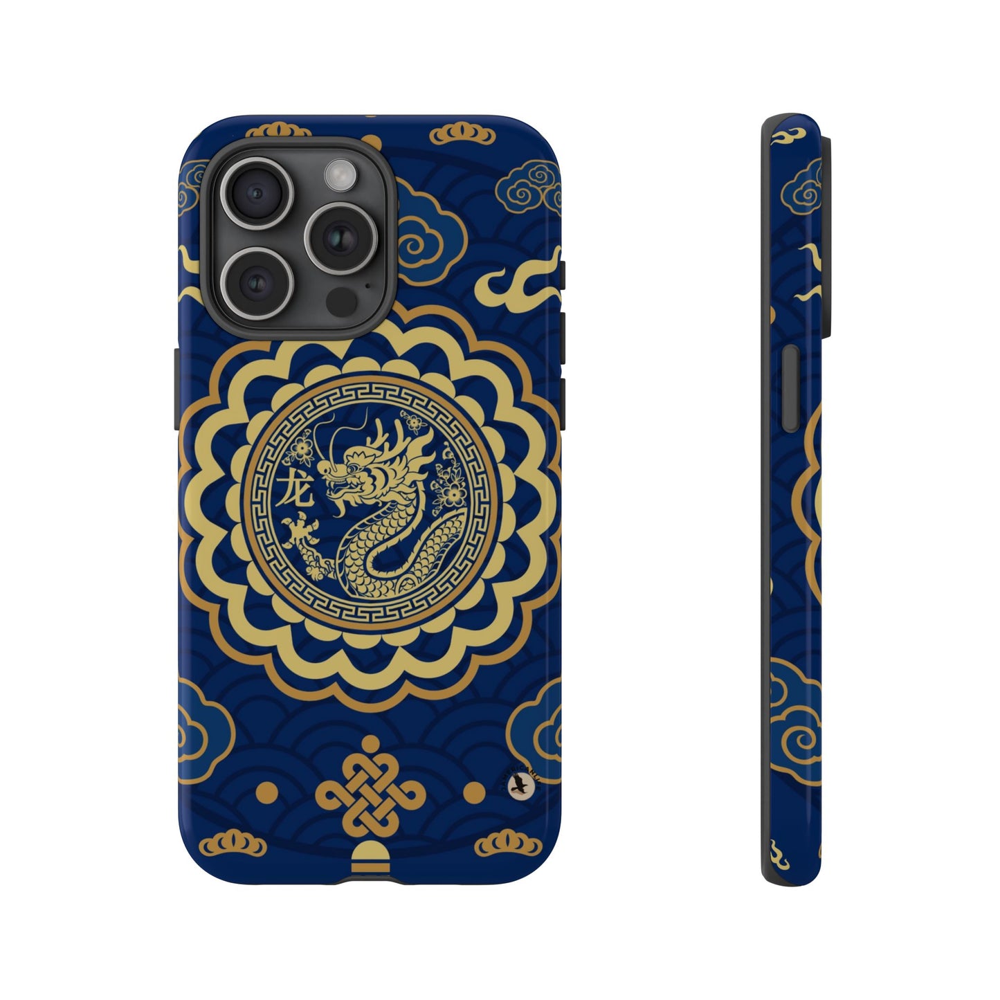 Year of the Dragon - Blue and Gold Dragon Phone Case